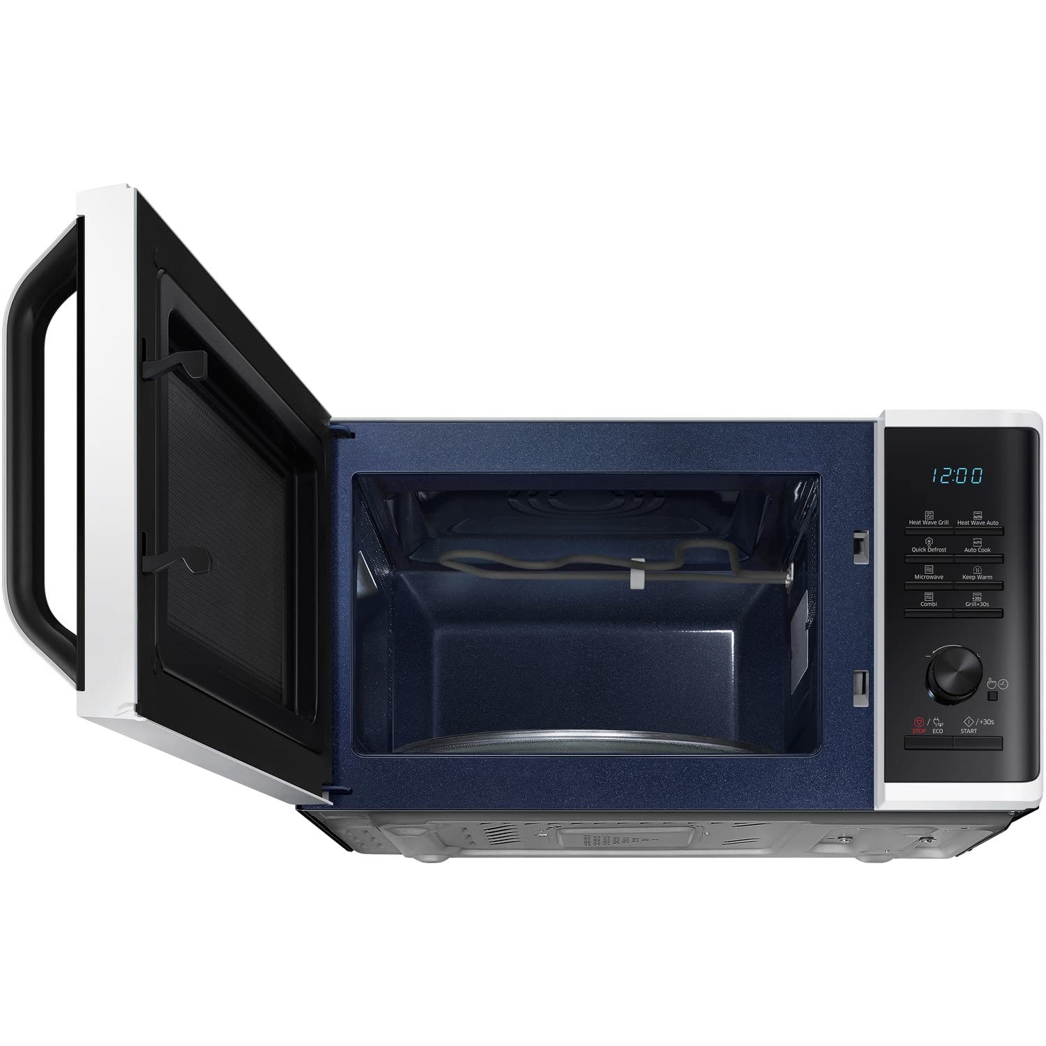 Samsung MG23K3575AW 800W 23L White Microwave Oven with Grill - Perfect for Small Kitchens, Dorms & Quick Meals