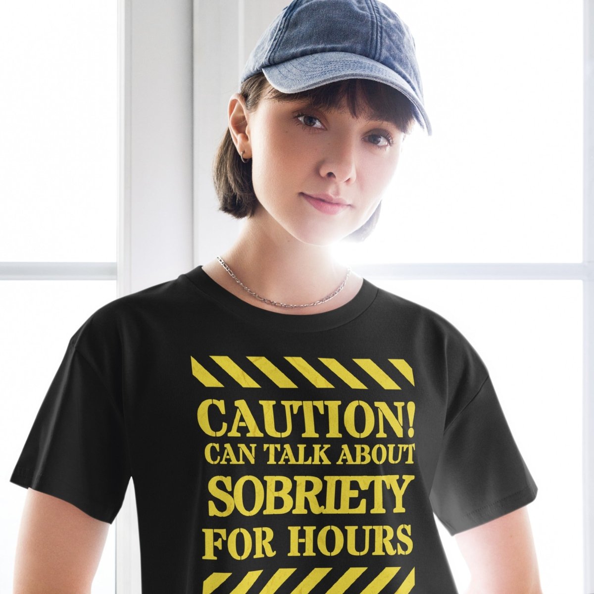 Funny Sobriety Conversation Starter Women's Crop Top - Perfect for Parties, Social Events & Sober Celebrations