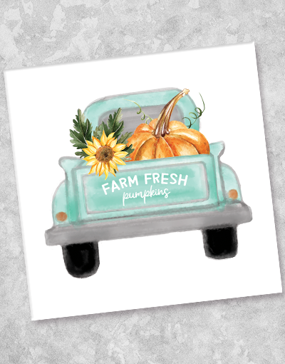 Organic Farm-Fresh Pumpkin Beverage Napkins (40 Count) - Perfect for Fall Parties, Thanksgiving, and Halloween Decorations