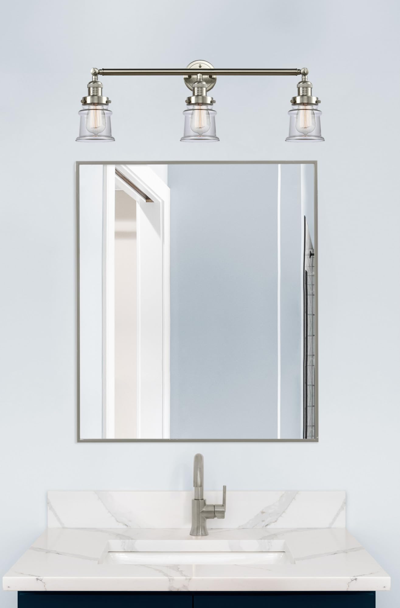Franklin Restoration Collection 205-OB-G181S 3-Light Bathroom Vanity Light Fixture - Elegant Lighting for Modern Bathrooms, Powder Rooms & Home Decor