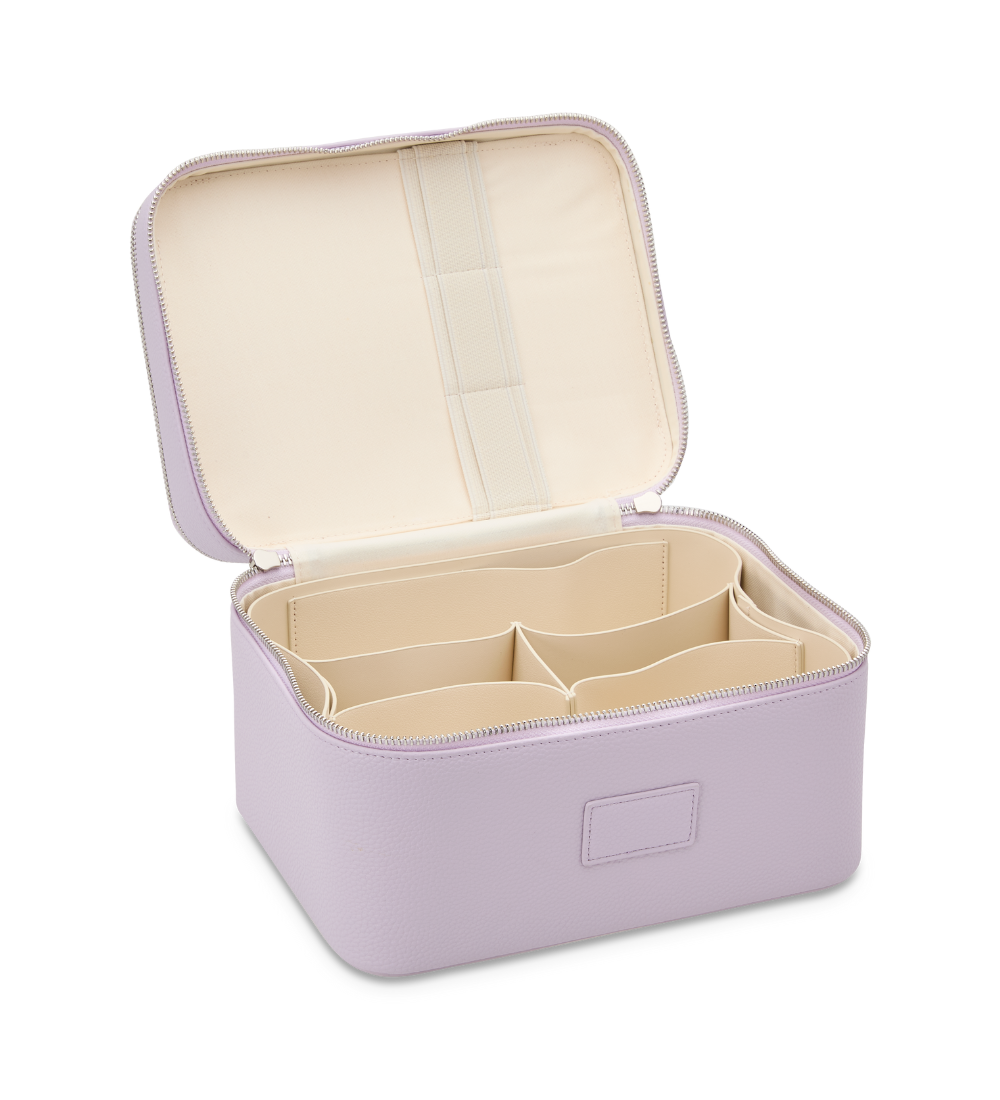 Duo Vanity Case - Travel Makeup Organizer with Mirror, Perfect for Women's Cosmetic Storage & On-the-Go Beauty Essentials | Ideal for Home, Office & Vacation Use