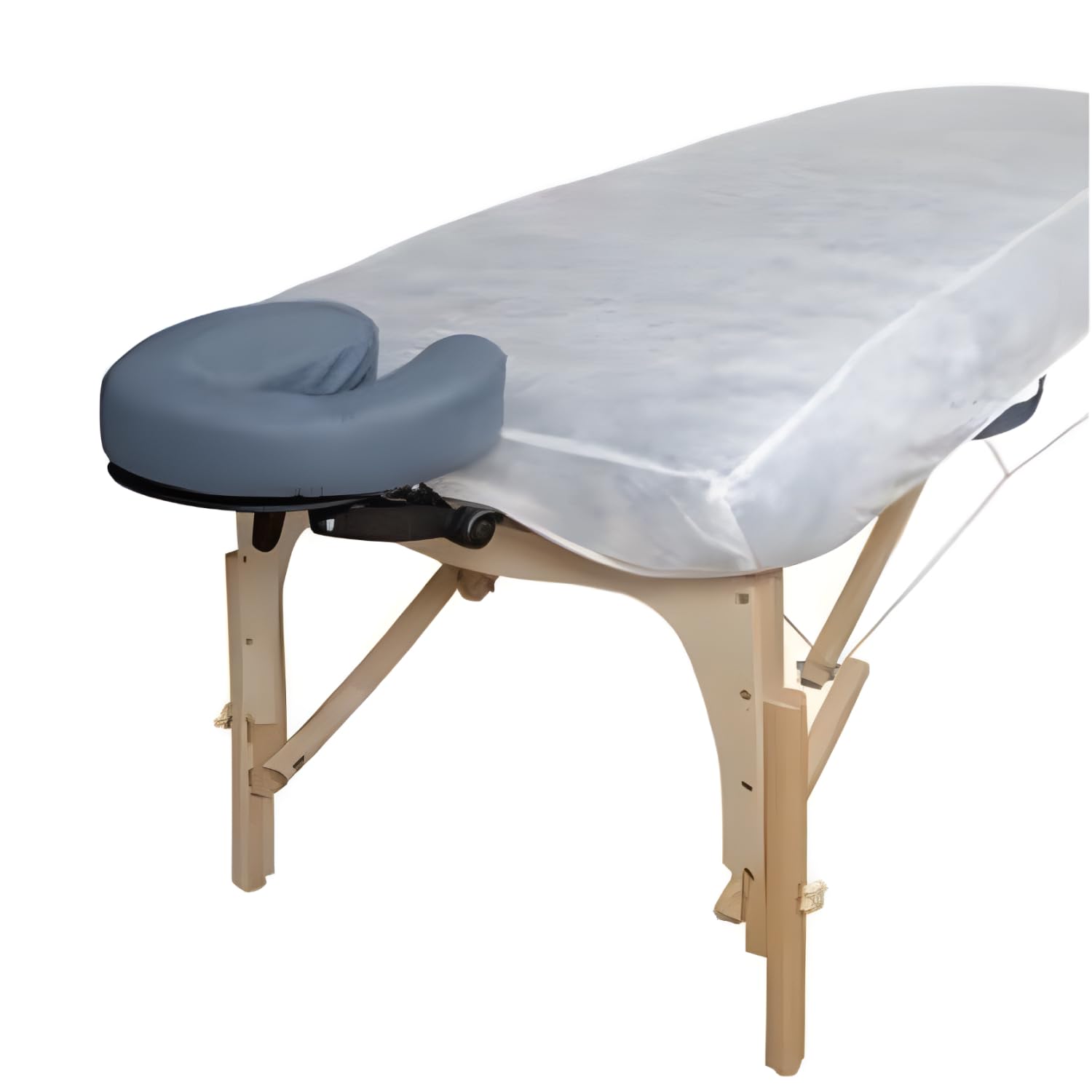 Disposable Fitted Bed Sheets for Massage Tables & Facial Chairs - 100 Pack, Paper Table Cover Alternative - Fits Most Standard Treatment Beds | Perfect for Spas, Salons & Medical Clinics - Hygienic Single-Use Protection