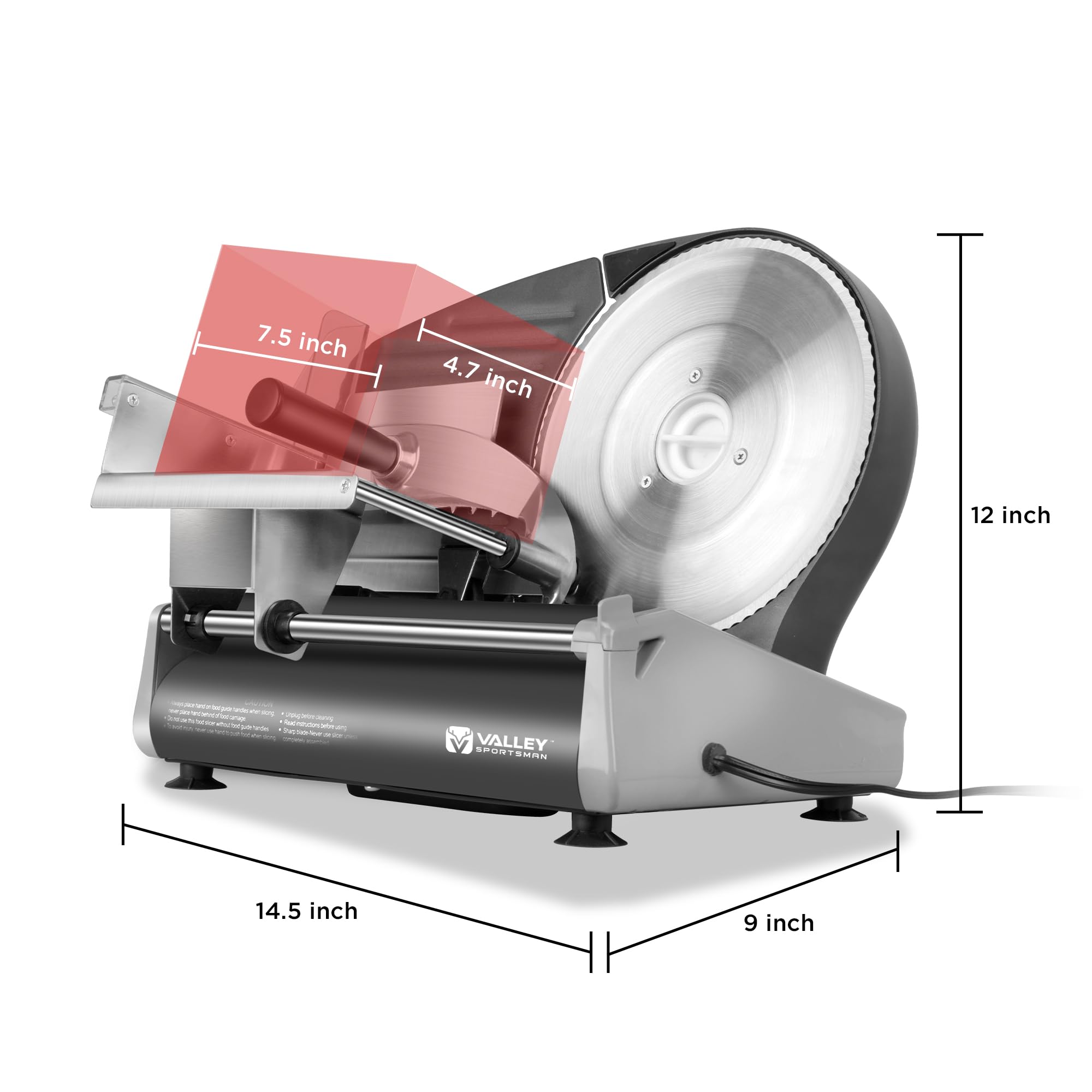 Electric Deli Food Slicer - 8.7