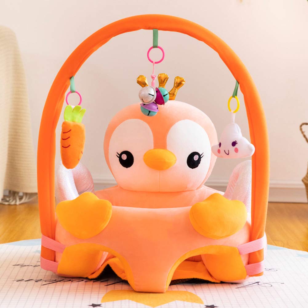 **Soft Plush Animal-Shaped Baby Support Seat - Comfortable Infant Sitting Chair for Learning to Sit & Posture Support - Perfect for Playtime, Nursery & Toddler Development**