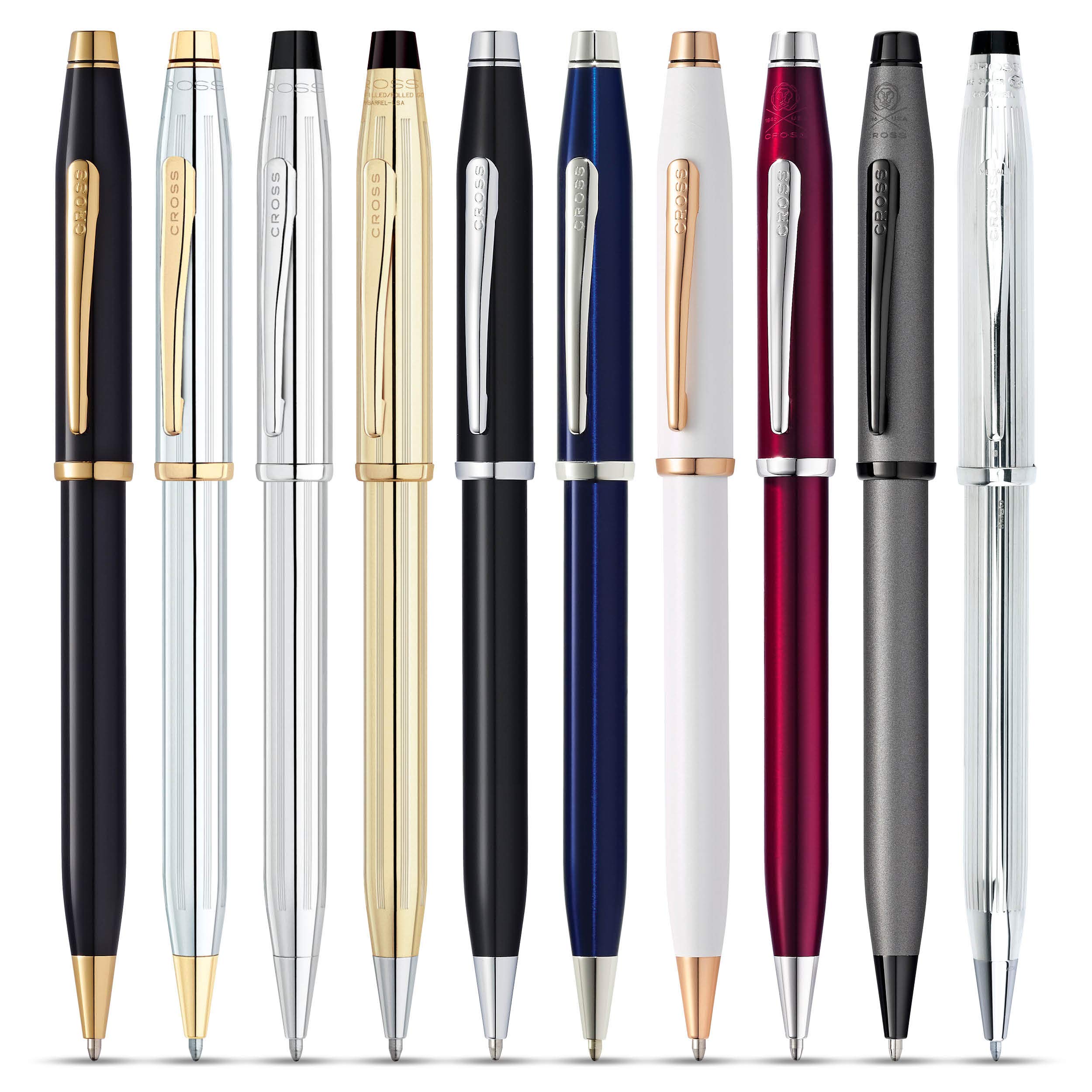 Premium Cross Century II Refillable Ballpoint Pen - Medium Point 10K Gold-Filled Luxury Gift Box - Perfect for Business Gifts, Executive Writing & Collectors