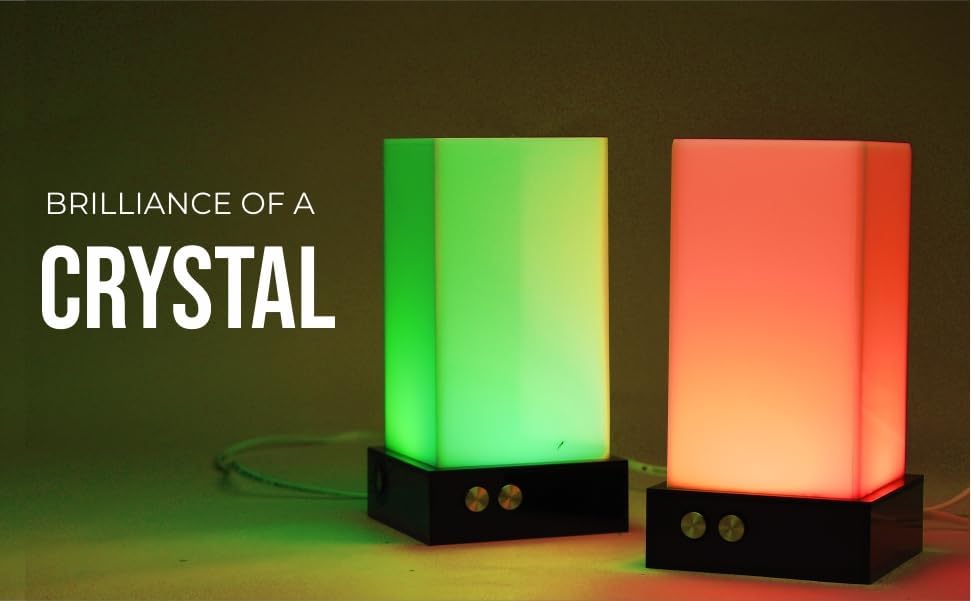 ZOCI VOCI Telepathy® Friendship Lamps for Long Distance Couples & Friends - No Subscription Needed, Touch Activated LED Crystal Lamps (Set of 5) - Perfect for Home Decor, Romantic Gifts & Long Distance Connection