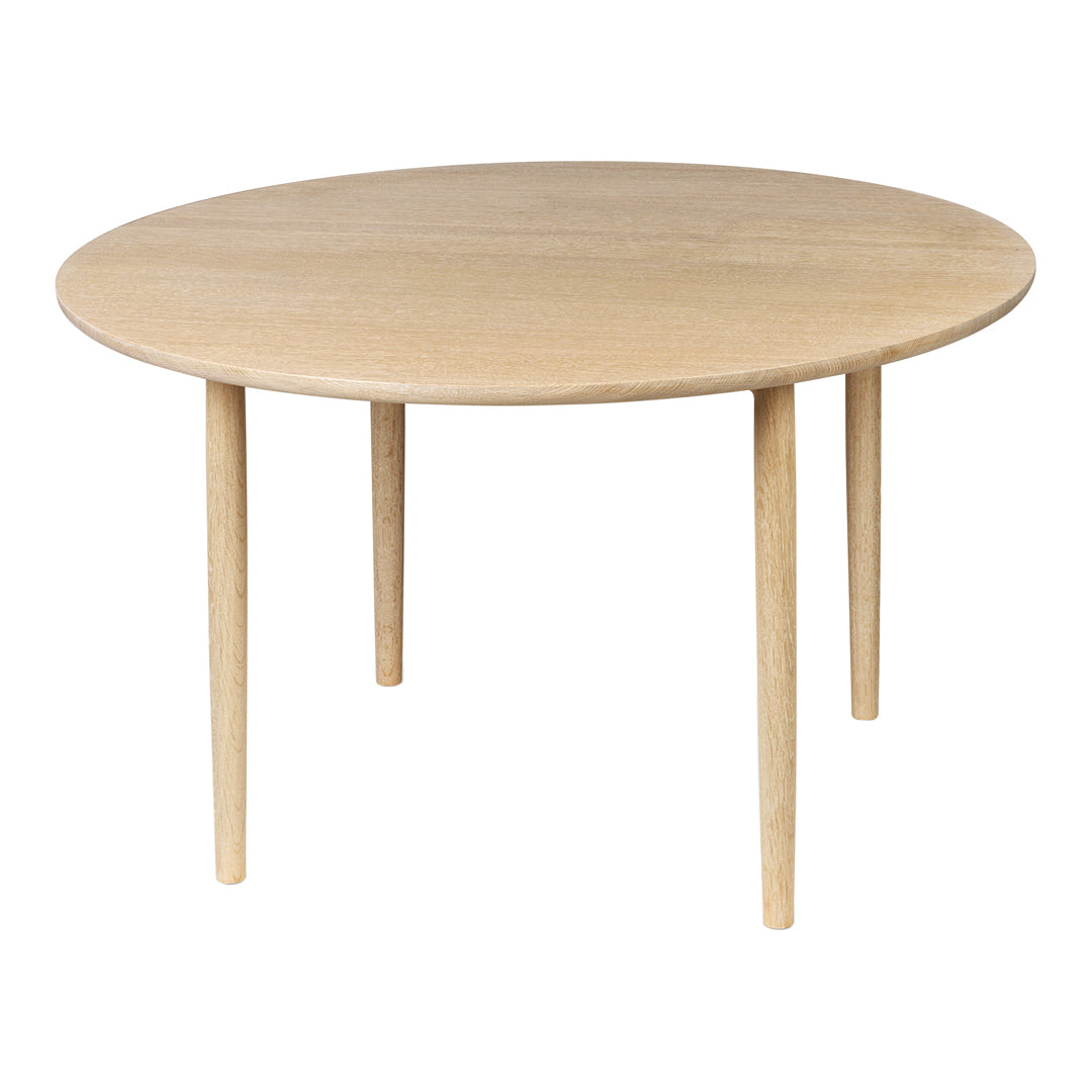Round Arv Dining Table - Modern Wooden Kitchen Table for Small Spaces | Perfect for Breakfast Nook, Apartment Dining & Cozy Family Meals