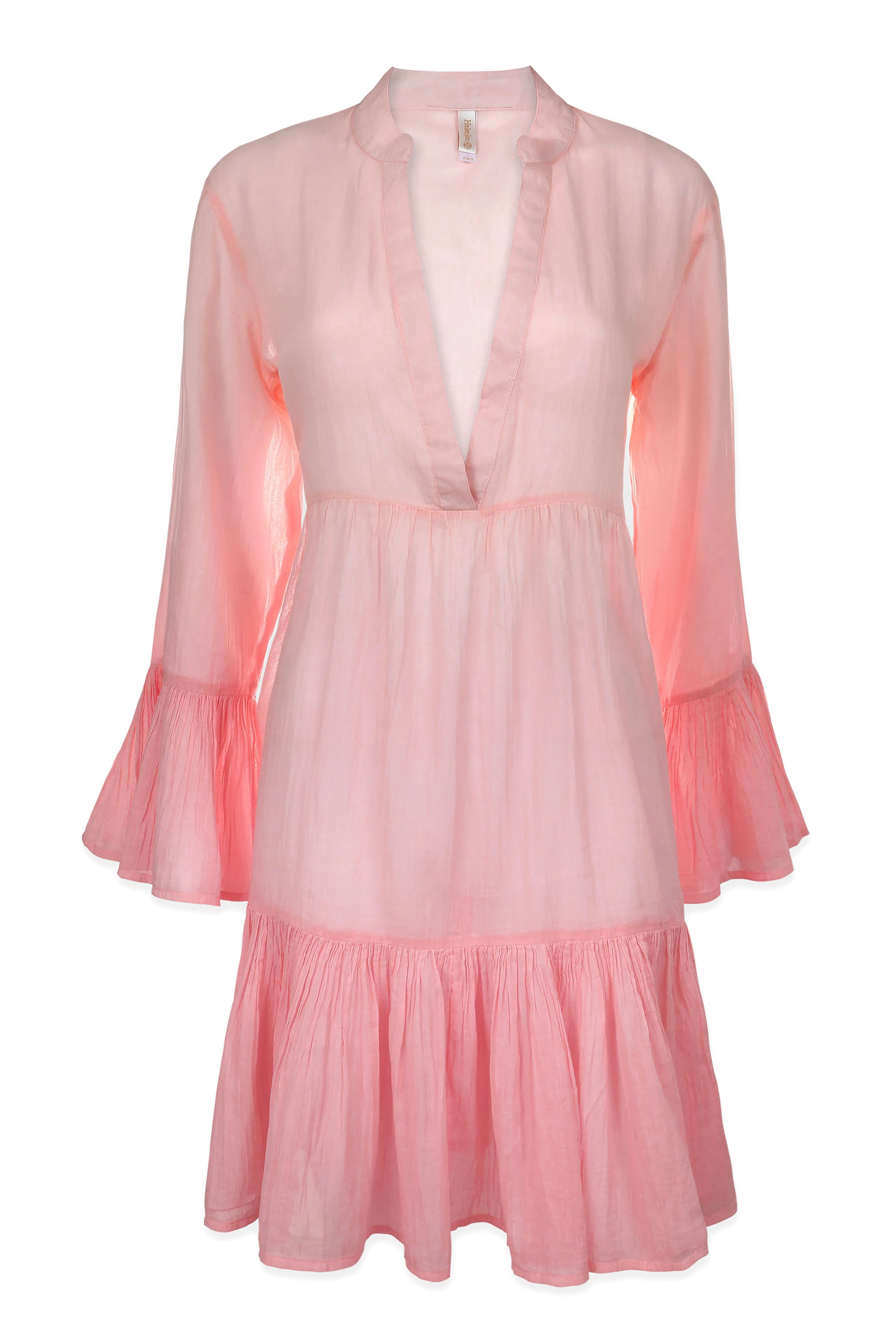 Sloane Ombre Dress in Shell Pink - Elegant Gradient Flowy Maxi Dress for Women | Perfect for Weddings, Parties & Special Occasions