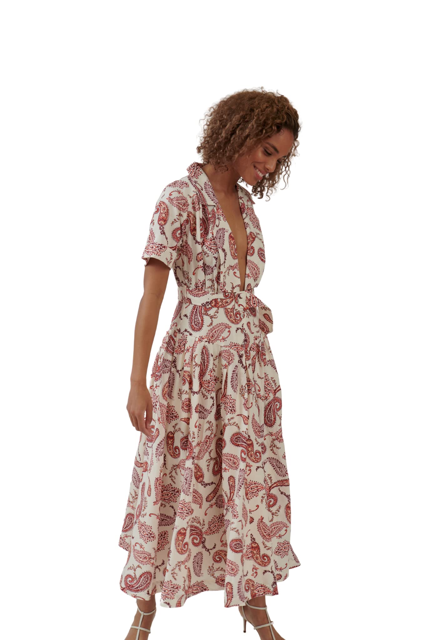 The Bright Side by Rocky Barnes Indio Dress - Flowy Boho Maxi Dress for Women, Perfect for Beach Vacations, Summer Parties & Casual Outings