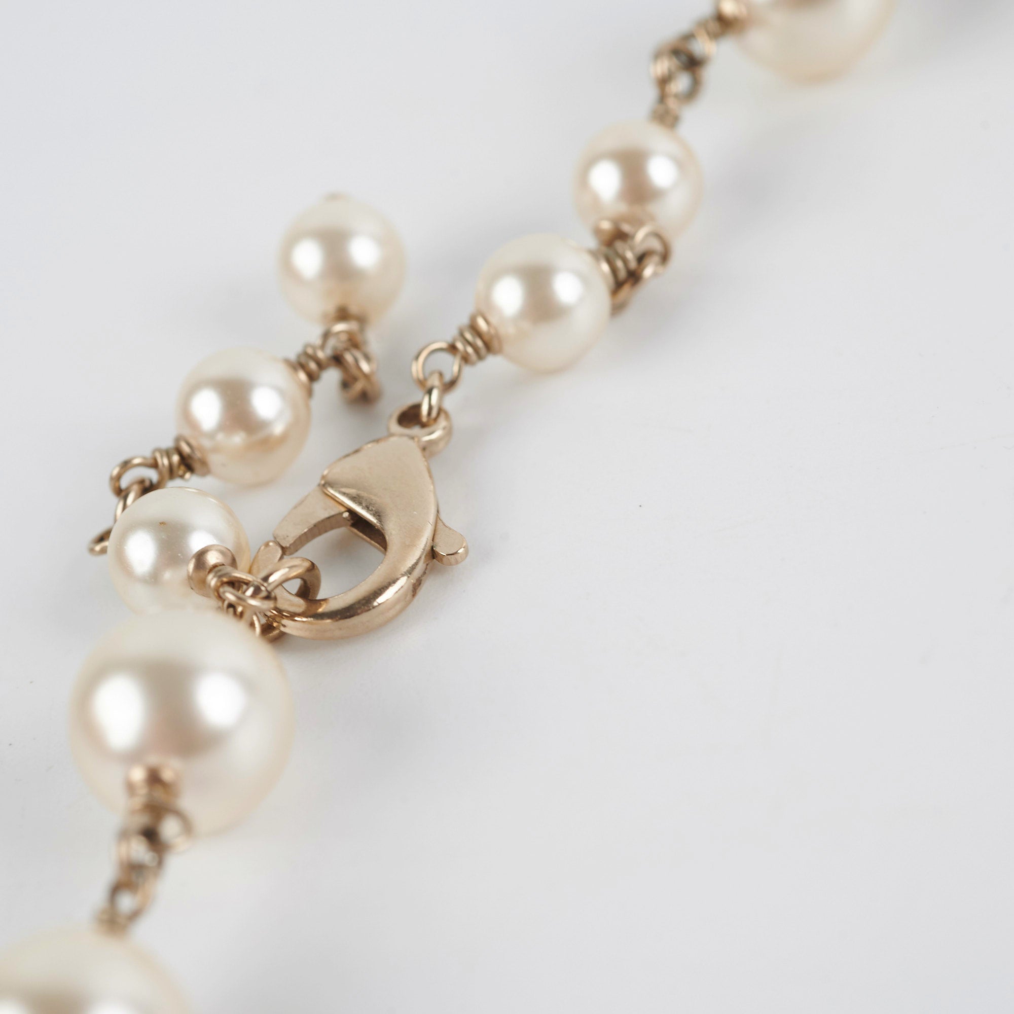 Chanel Inspired Pearl Long Necklace - Elegant Costume Jewelry for Women - Perfect for Parties, Weddings & Evening Events