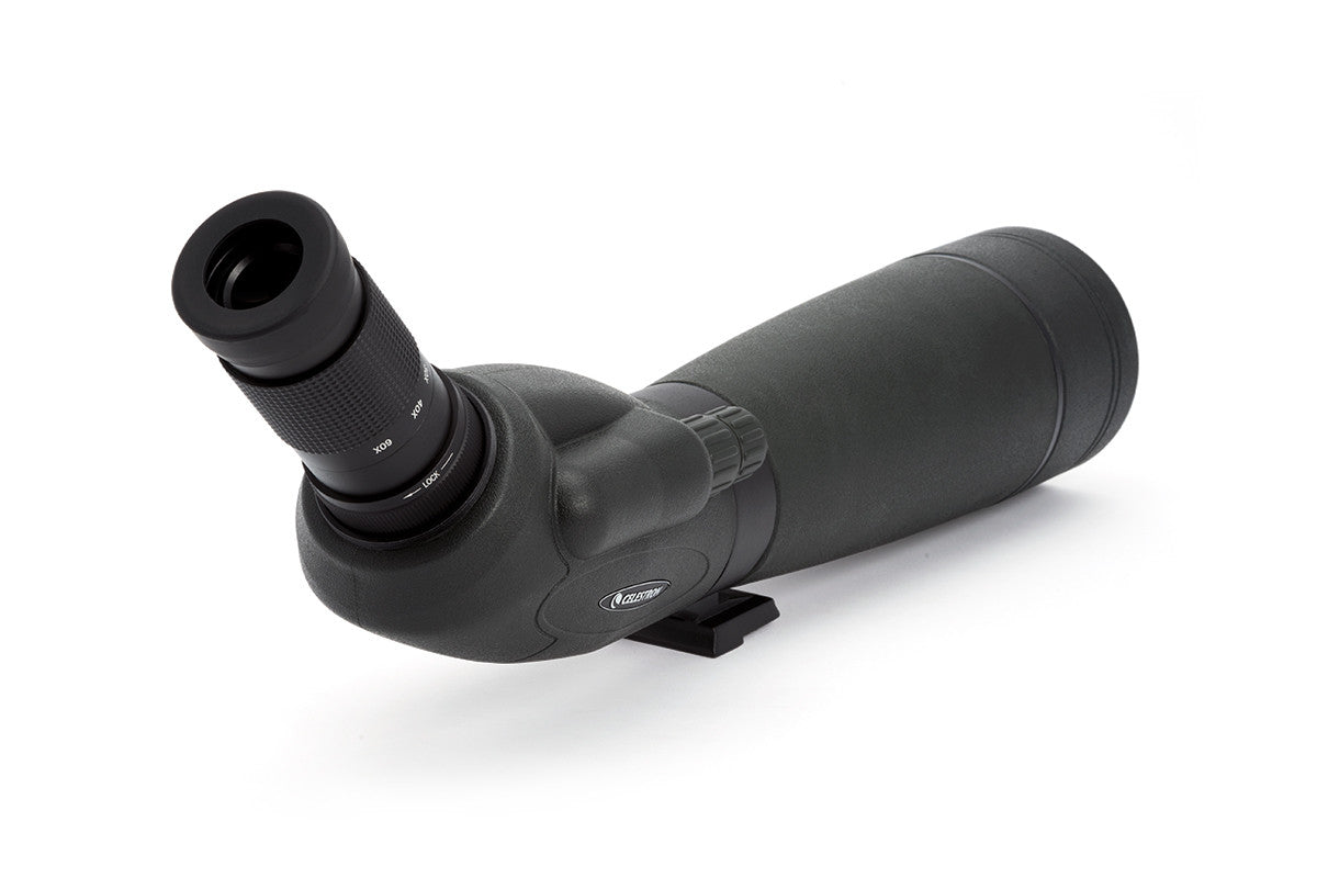 TrailSeeker 20-60x80mm Angled Zoom Spotting Scope for Hunting, Bird Watching & Outdoor Adventures - High Power Magnification for Long Range Viewing