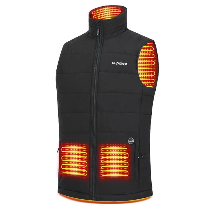 Uupalee Heated Vest with Battery Pack - Electric Warming Jacket for Women & Men - Perfect for Outdoor Activities, Hiking, and Winter Sports