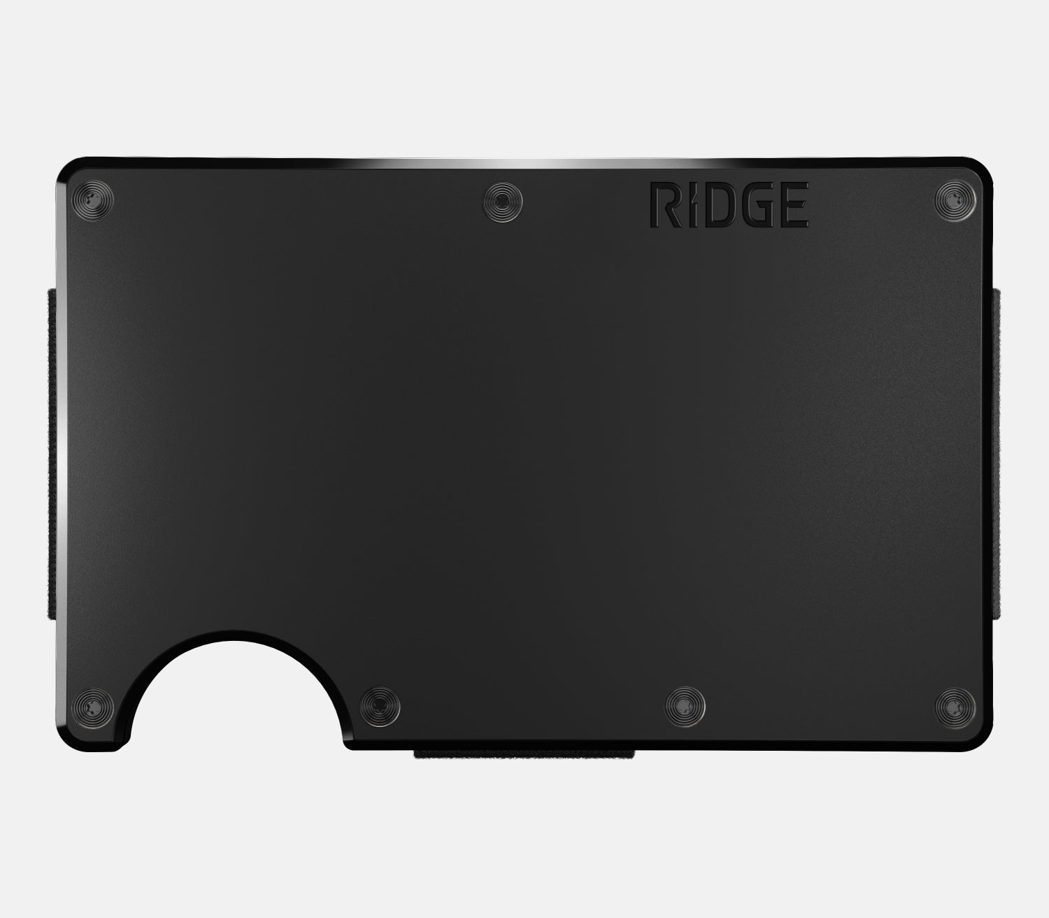 Ridge Wallet - Slim Minimalist RFID Blocking Metal Wallet for Men - Royal Black | Perfect for Everyday Carry, Travel & Gift Giving
