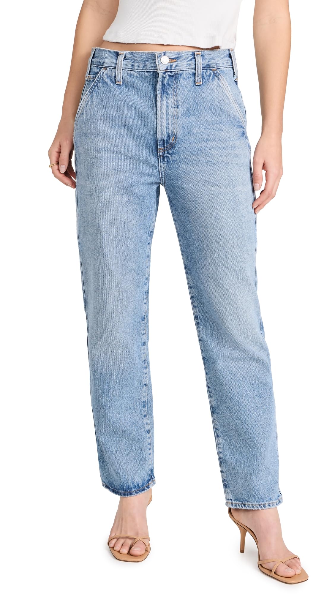 AGOLDE Women's Cooper High-Rise Straight Leg Jeans - Stylish & Comfortable Denim Pants for Casual Wear, Office & Weekend Outfits