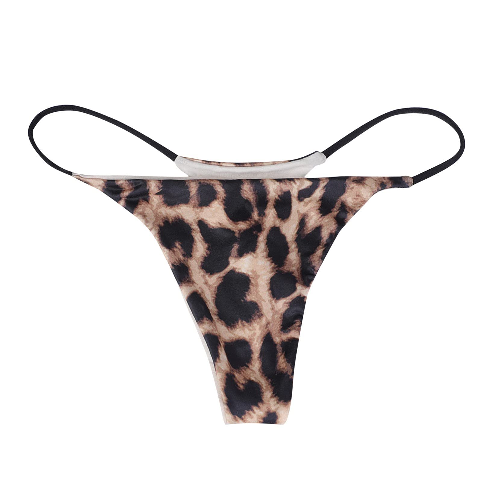 Sexy Women's Satin Panties - Printed Low-Rise Soft T-Back G-String Underwear for Comfort & Style | Perfect for Date Night, Lingerie Gift & Special Occasions