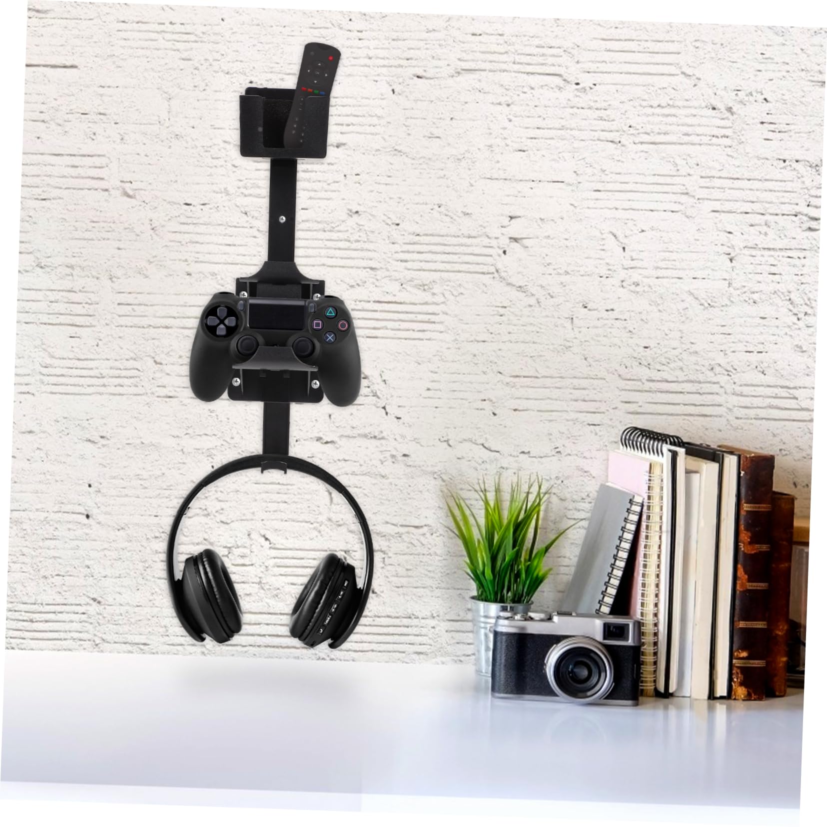 Zerodeko Universal Gaming Headset Stand - Durable ABS Wall Mount Headphone Holder for Home & Office - Perfect for Organizing Headsets on Desks, Walls, and Gaming Stations