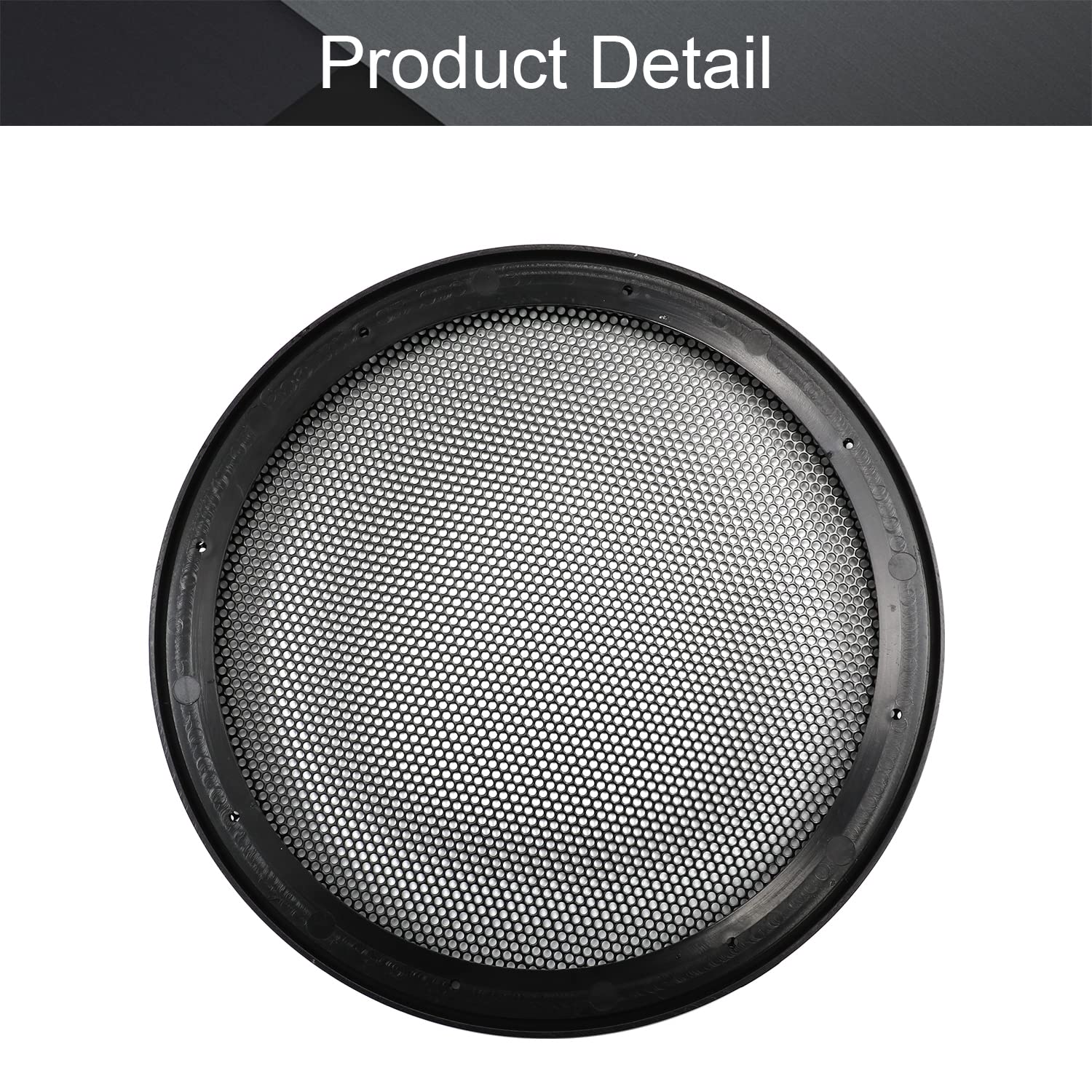 Fielect 10 Inch Black Speaker Grill Cover - Premium Metal Mesh Woofer Guard Protector with 4 Screws - Perfect for Home Audio, Studio Monitors, and Car Speaker Protection