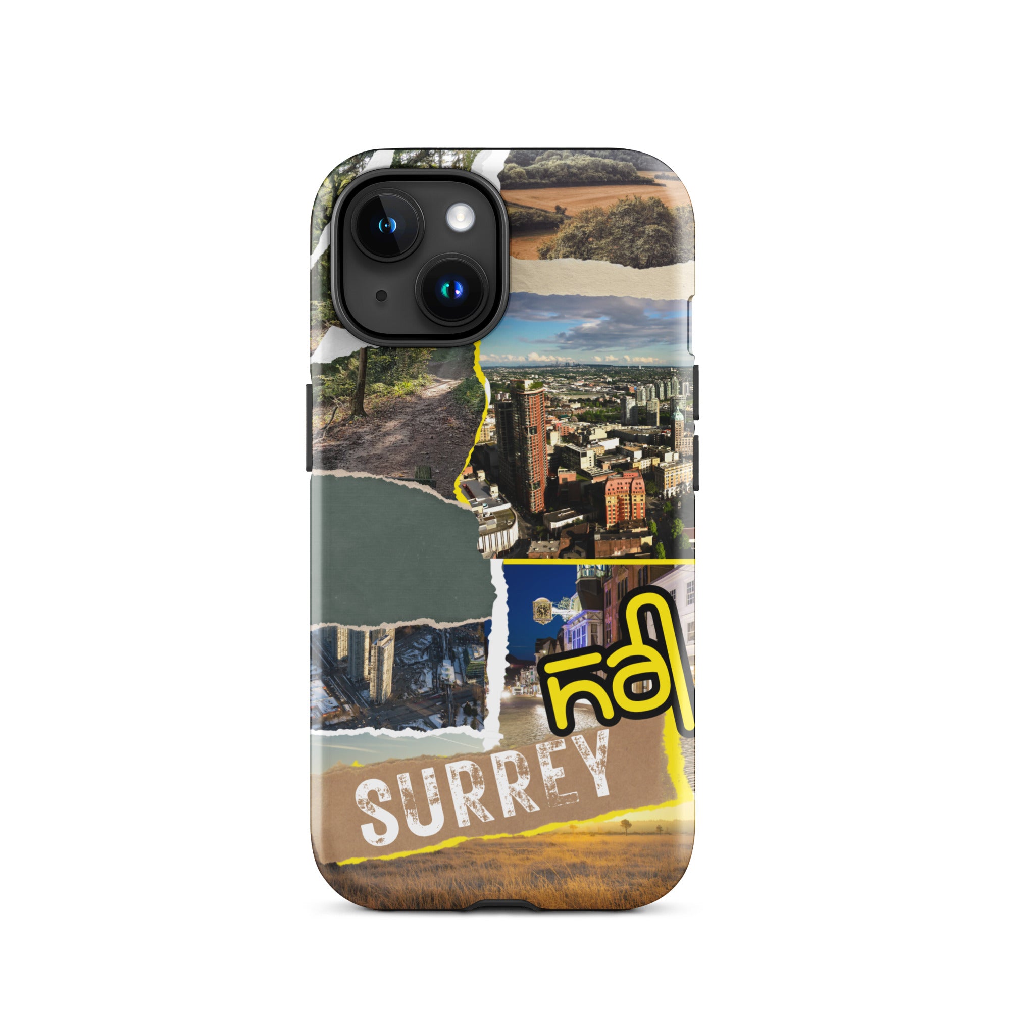 Premium Surrey Collage iPhone Case - Durable Protective Cover with Stylish Design for iPhone [Model] - Perfect for Everyday Use, Travel & Gifting