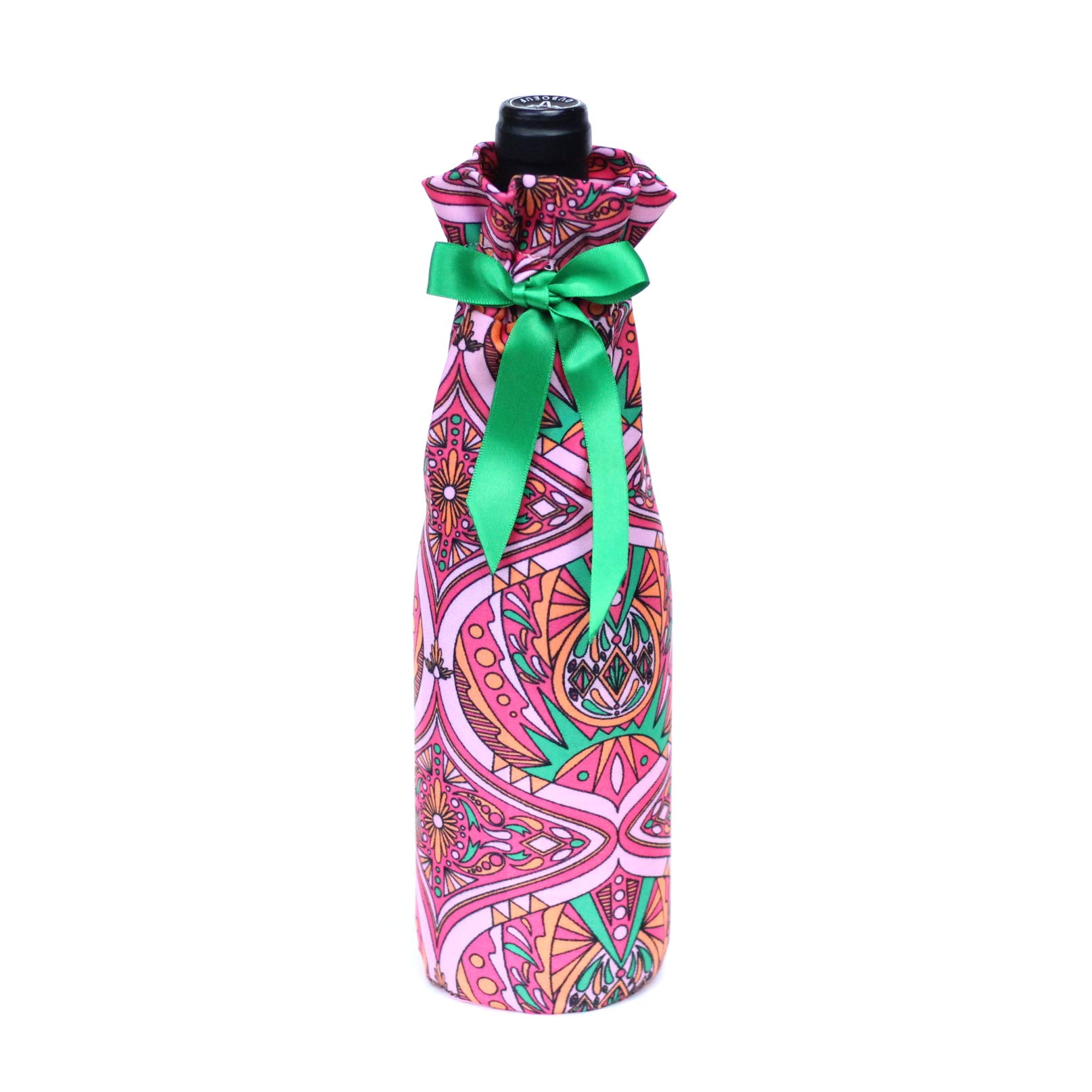 Eco-Friendly Reusable Gift Wrap - Pink Paisley Design | Sustainable Fabric Gift Bags for Birthdays, Weddings & Holidays | Washable & Wrinkle-Free Present Wrapping Solution