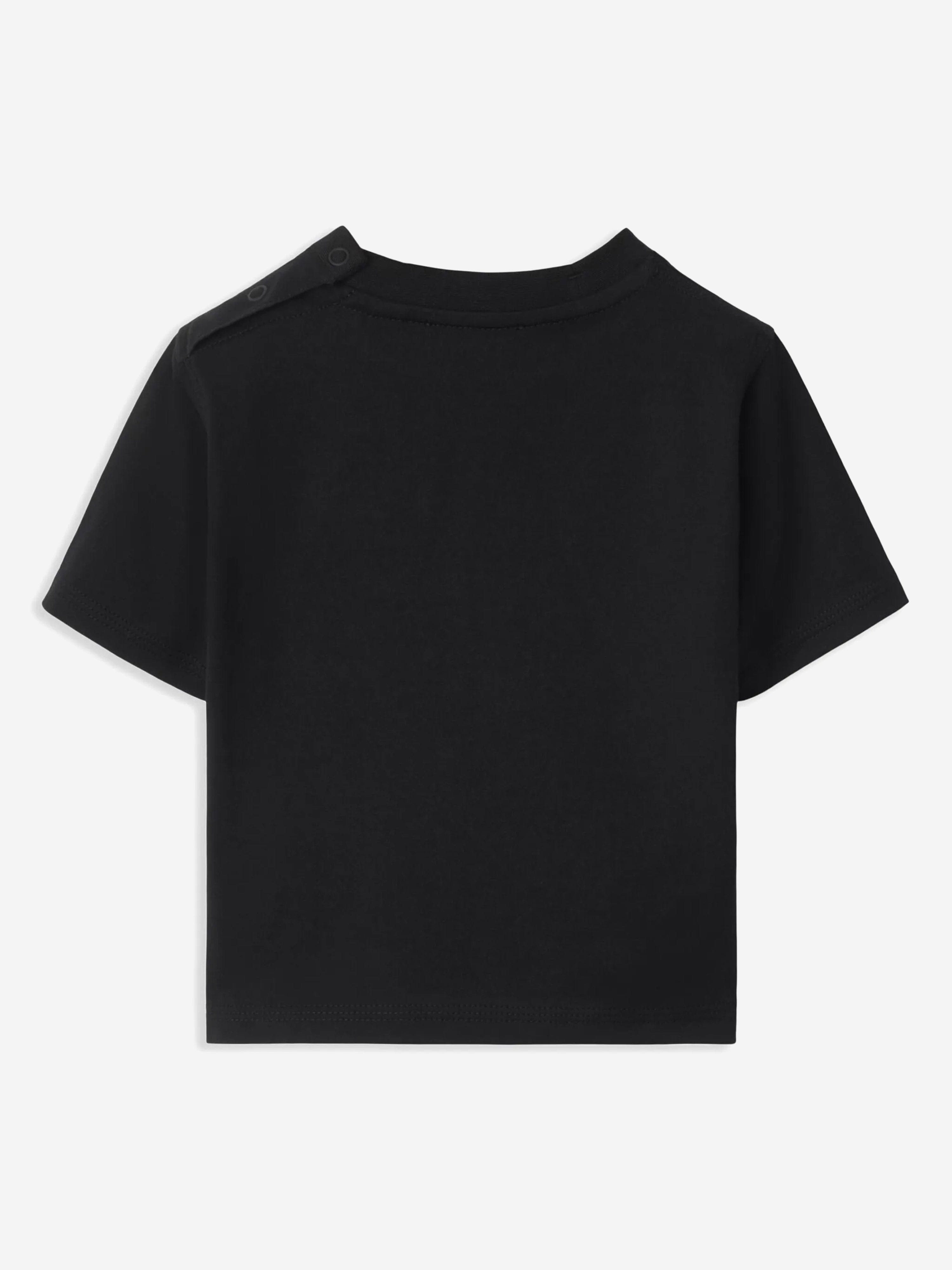 Baby Boys Mini Cedar Black T-Shirt - Soft Cotton Tee for Toddlers & Infants | Playtime, Outings & Casual Wear