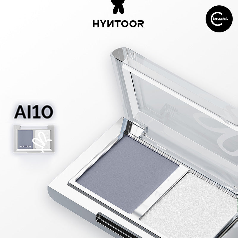 HYNTOOR Cooling Duo Eyeshadow Palette - Long Lasting Matte & Shimmer Eyeshadow for Sensitive Eyes | Perfect for Day & Night Makeup Looks
