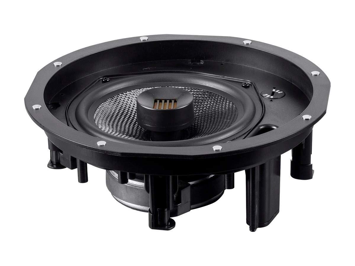 Monoprice 6.5 Inch 3-Way Carbon Fiber In-Wall Column Speaker with Ribbon Tweeter - Black Amber Series - Perfect for Home Theater, Surround Sound & Music Listening