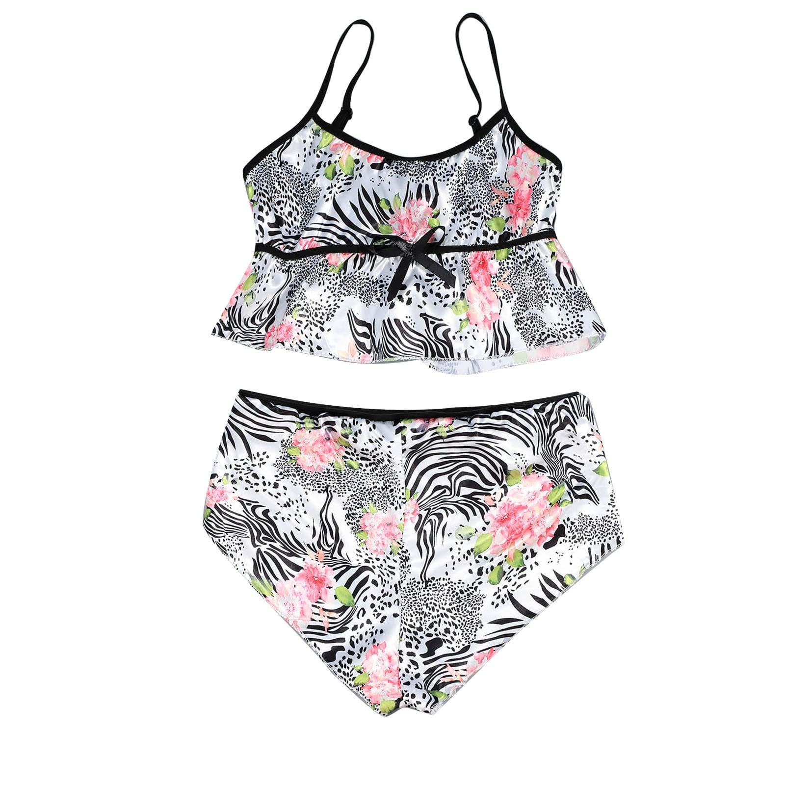 Sexy Sleeveless Pajama Set for Women - Comfortable Lingerie & Home Wear