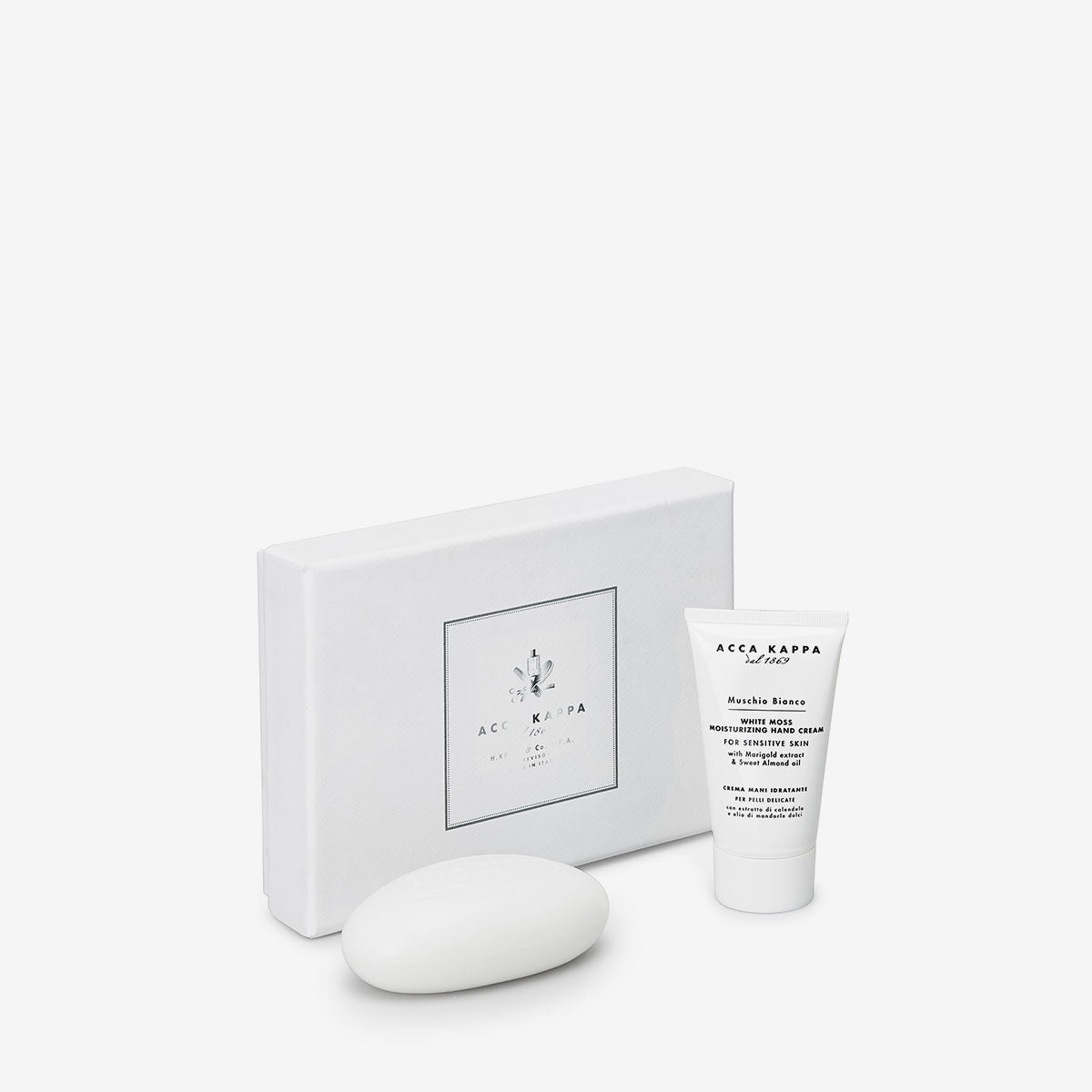 White Moss Hand Care Gift Set - Luxurious Moisturizing Hand Cream & Scrub for Dry Skin - Perfect for Spa Nights, Self-Care Gifts & Holiday Presents