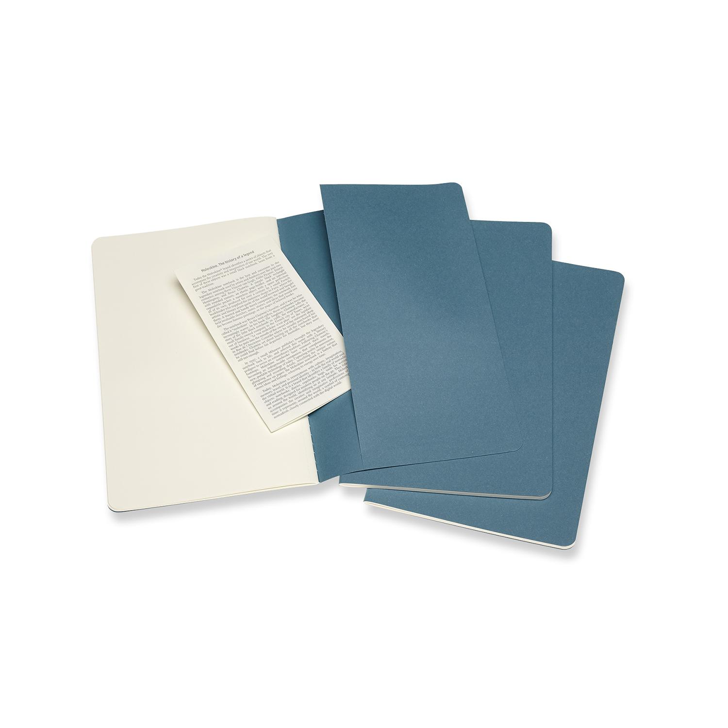 Premium Cahier Large Notebook Set - 3-Pack Lined Journal for Writing, Sketching & Note Taking - Ideal for School, Office & Creative Projects