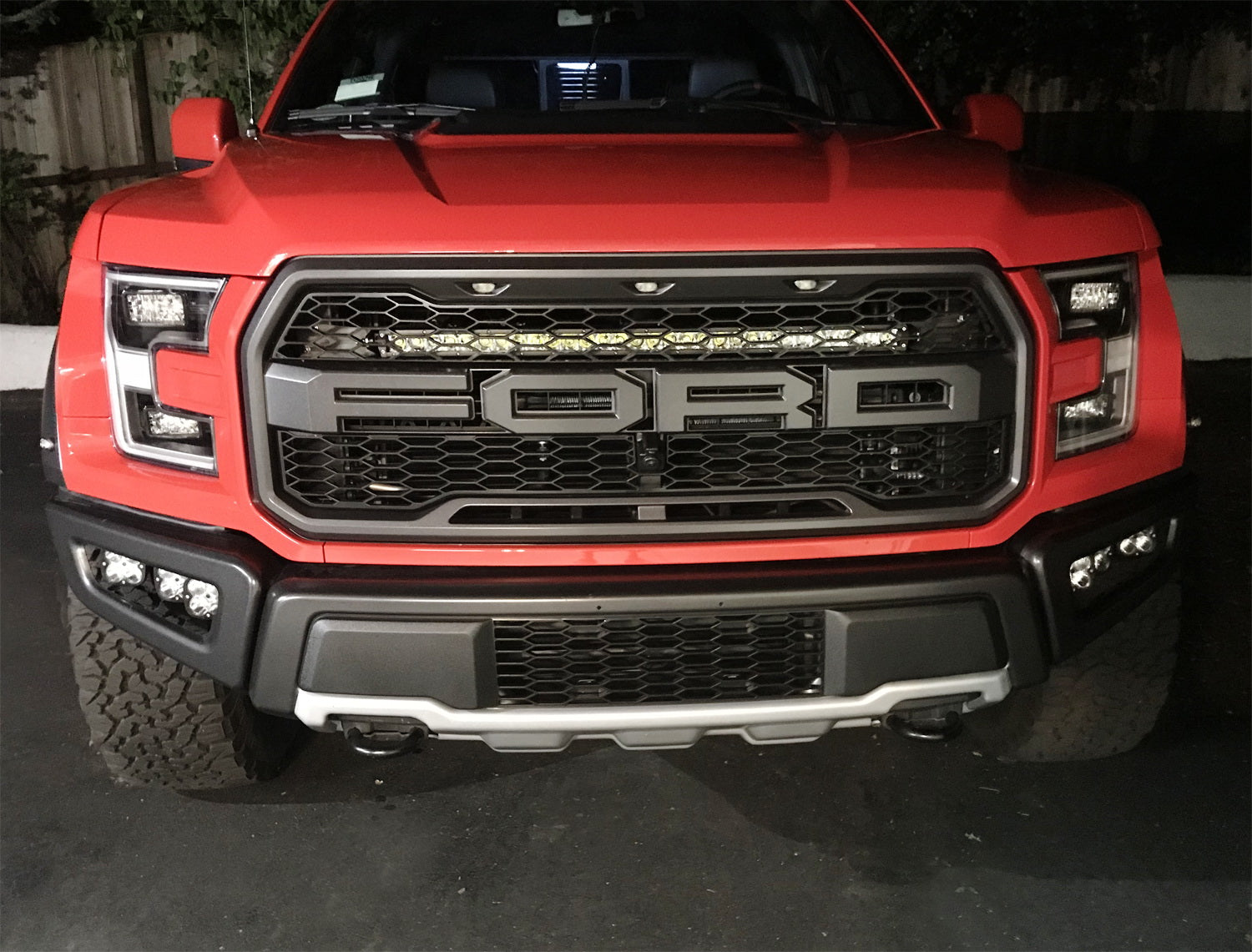 150W 30-Inch LED Light Bar with Hidden Behind Grill Mounts & Wiring Kit - Compatible with 2017-2020 Ford Raptor - Perfect for Off-Roading, Truck Lighting & Night Driving