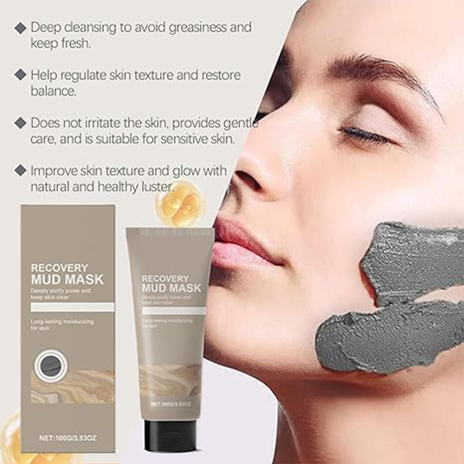 Boryeong Mud Mask for Deep Cleansing & Hydration - Korean Clay Face Mask for Pore Treatment & Moisturizing | Detoxifying Facial Mask for Acne-Prone & Oily Skin | Perfect for Spa Night & Self-Care Routine