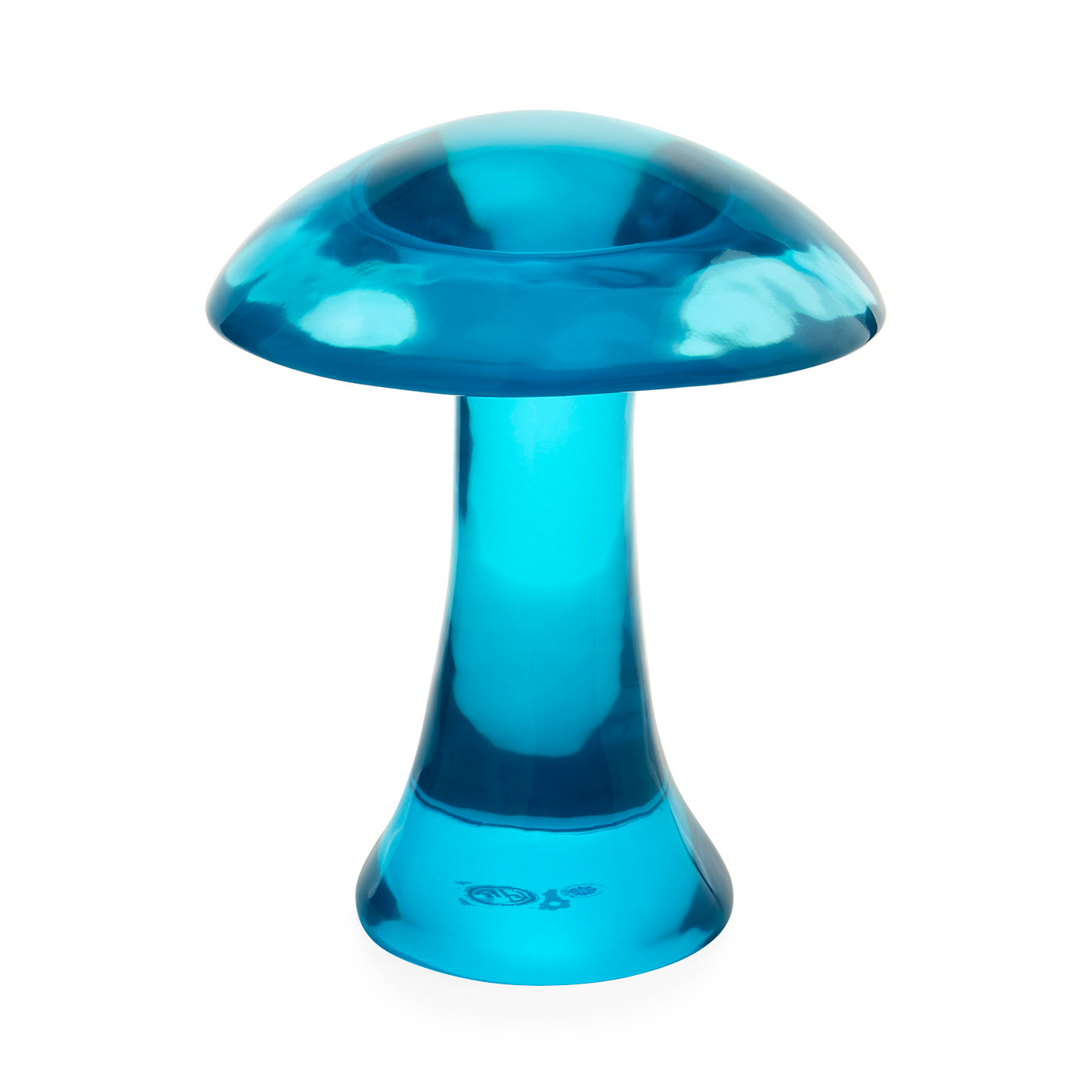 Handmade Turquoise Acrylic Mushroom Decor - Unique Home & Office Decoration for Boho, Fairy Garden, and Gift Giving