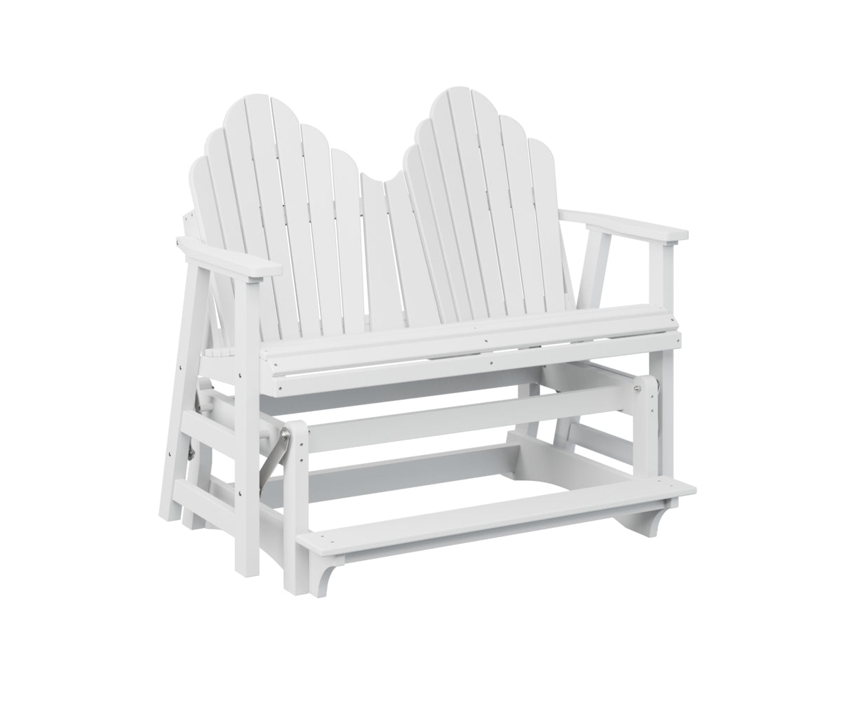 Berlin Gardens Cozi Back Double Counter Glider - Outdoor Patio Swing Bench with Canopy for Porch, Garden, and Backyard Relaxation