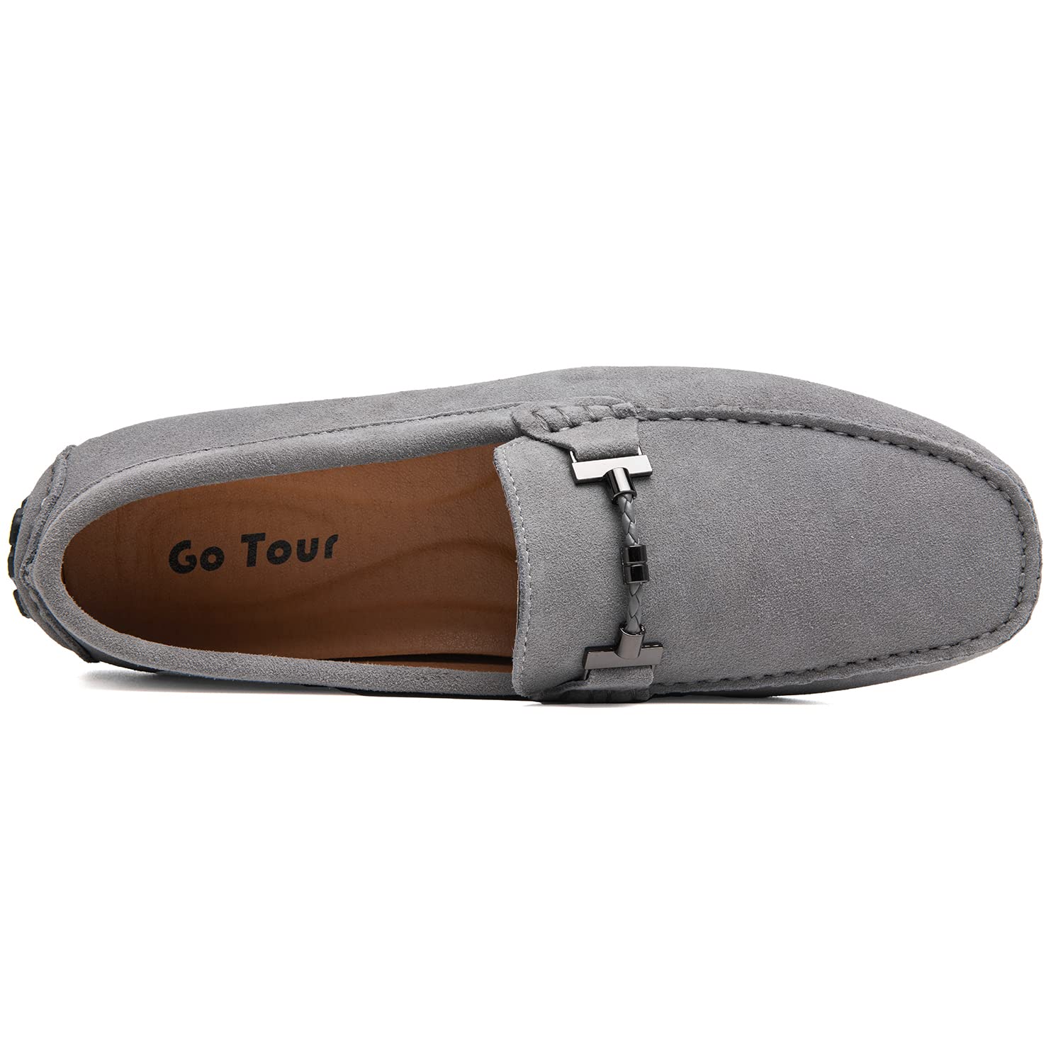 Go Tour Men's Penny Loafers - Comfortable Slip-On Moccasin Driving Shoes for Casual Wear, Office & Boat - Classic Leather Flats for Men's Fashion & Daily Use