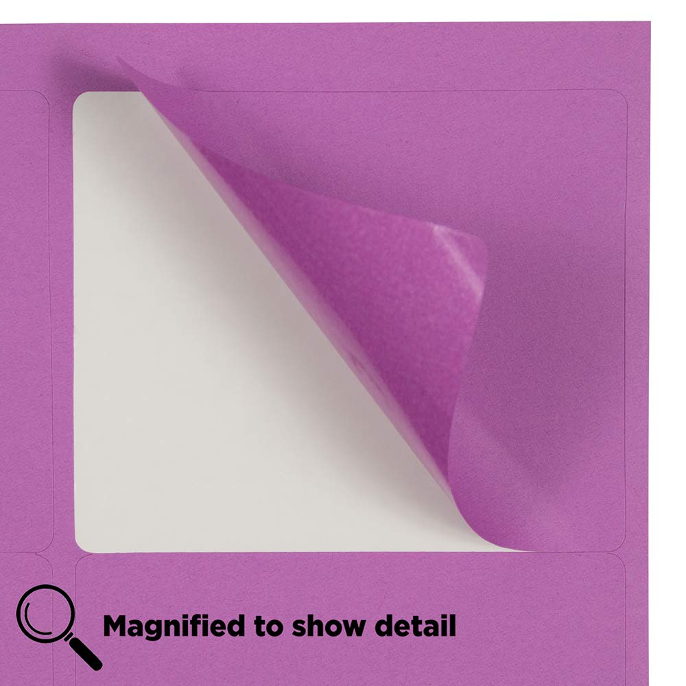 JAM PAPER Shipping Address Labels - Large 3 1/3 x 4 Inches - Violet Purple - 12 Packs of 120 Labels - Perfect for Mailing, Packages, and Business Shipping Needs