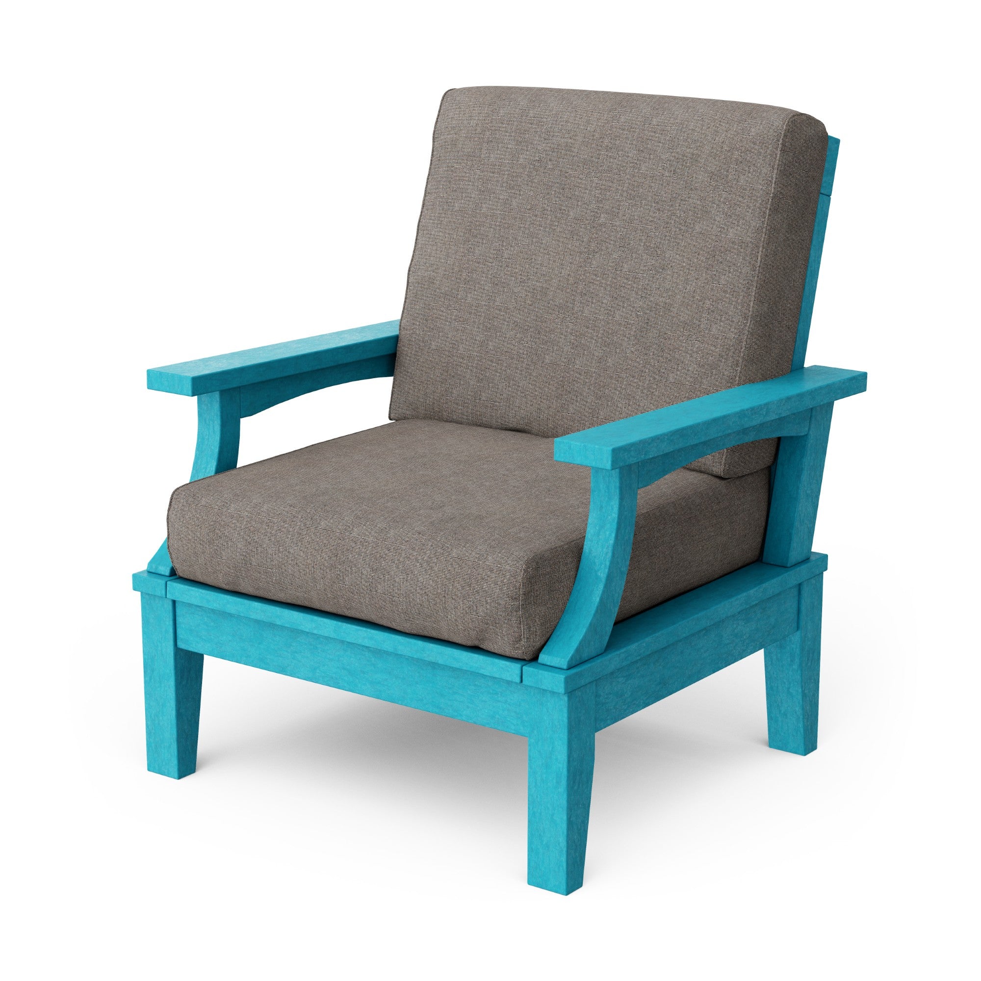 Heritage Deep Seating Patio Chair with Weather-Resistant Cushions - Outdoor Lounge Furniture for Garden, Poolside & Backyard Relaxation