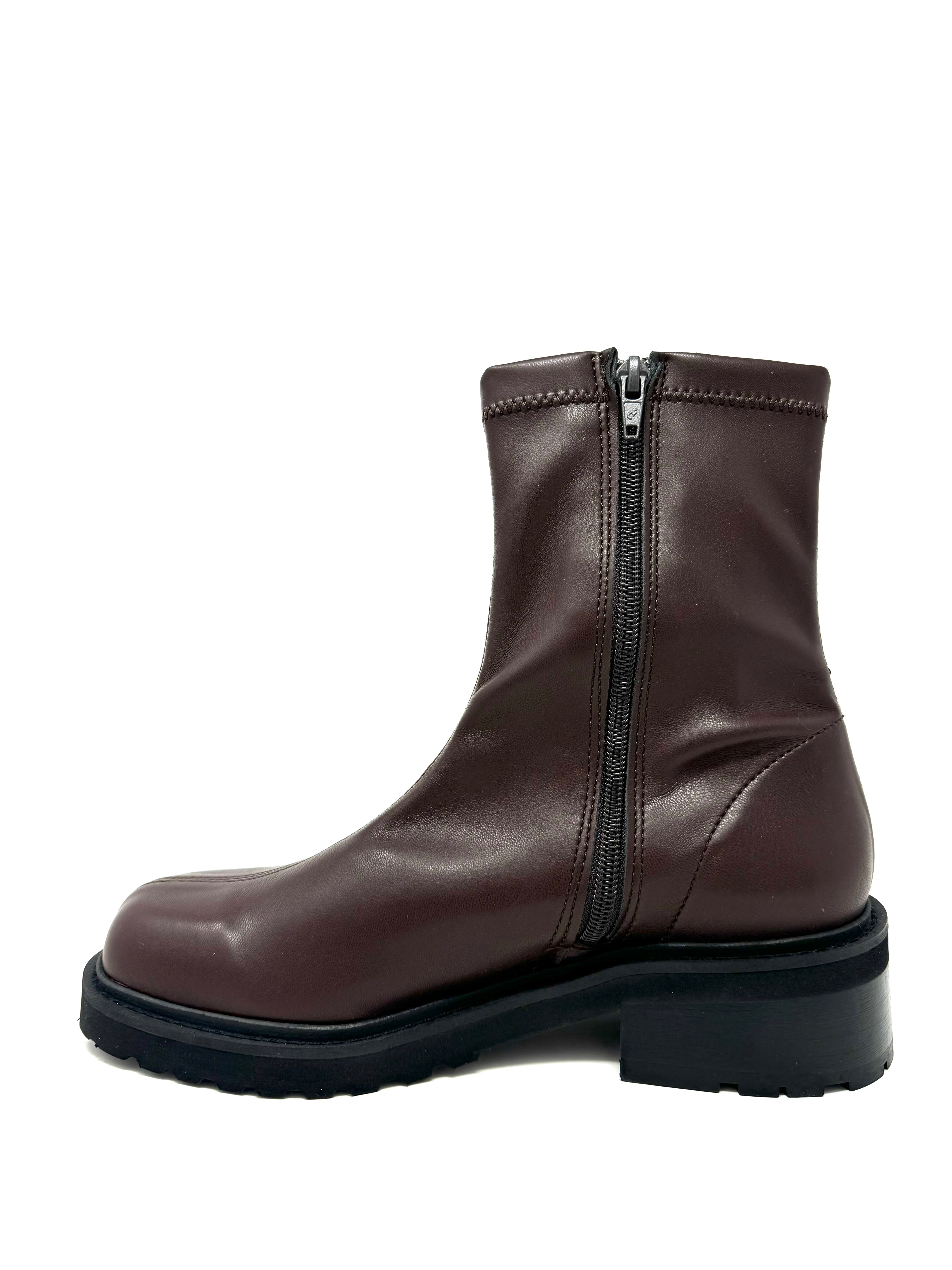 Novacas Erica Stretch Boot in Walnut - Comfortable & Stylish Ankle Boots for Women | Perfect for Casual Outings, Office Wear & Date Nights