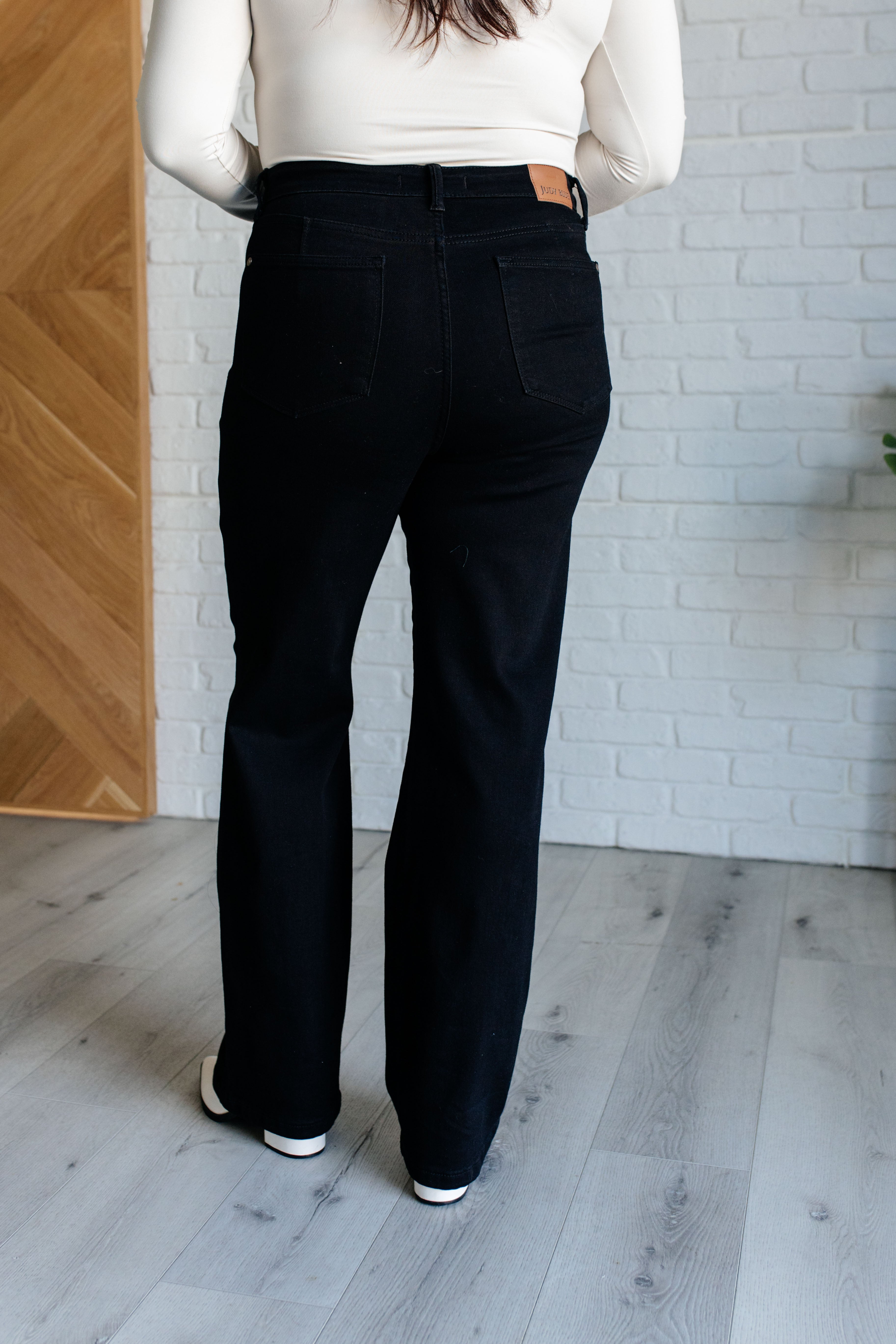 Angelica High Rise Control Top Classic Straight Jeans for Women - Slimming Tummy Control Denim Pants for Casual Wear & Everyday Outfits