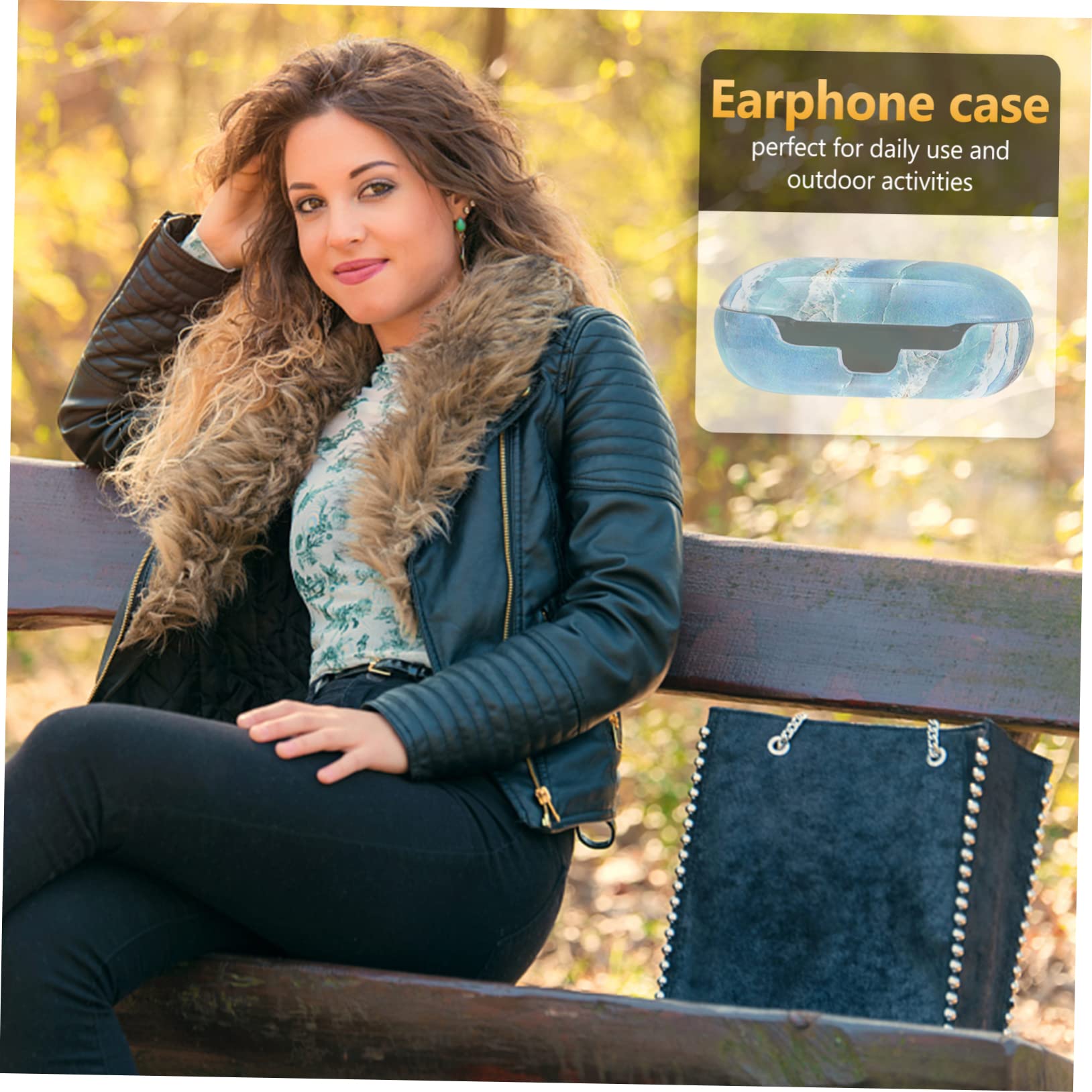 Gadpiparty 3 Pack Marble Pattern Shockproof Headphone Storage Case - Portable Protective Box for Plus/White - Perfect for Travel, Office & Home Organization