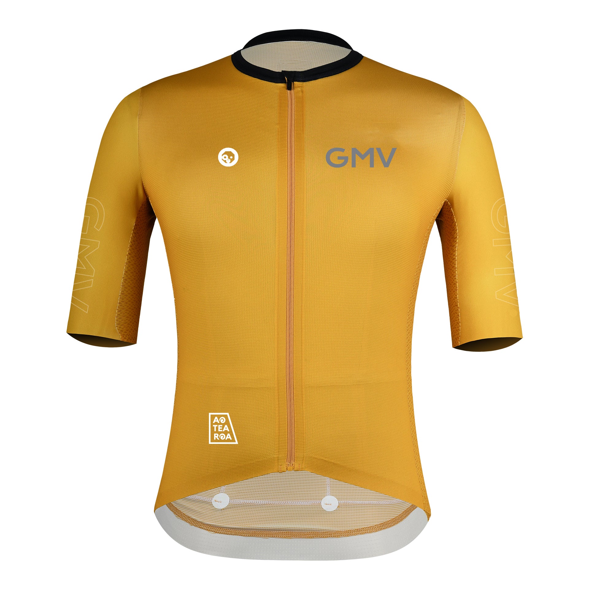 AERO Men's Cycling Jersey Gold - Lightweight Breathable Bike Shirt for Road Racing & Training - Pre Order Now