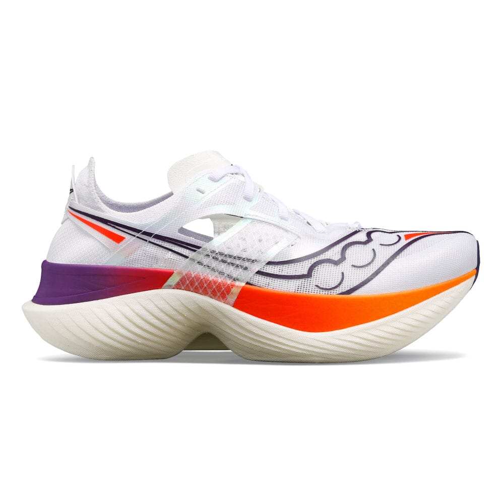 Saucony Men's Endorphin Elite Running Shoes - Lightweight Carbon Fiber Racing Sneakers for Marathon & Road Running | Perfect for Competitive Runners & Speed Training