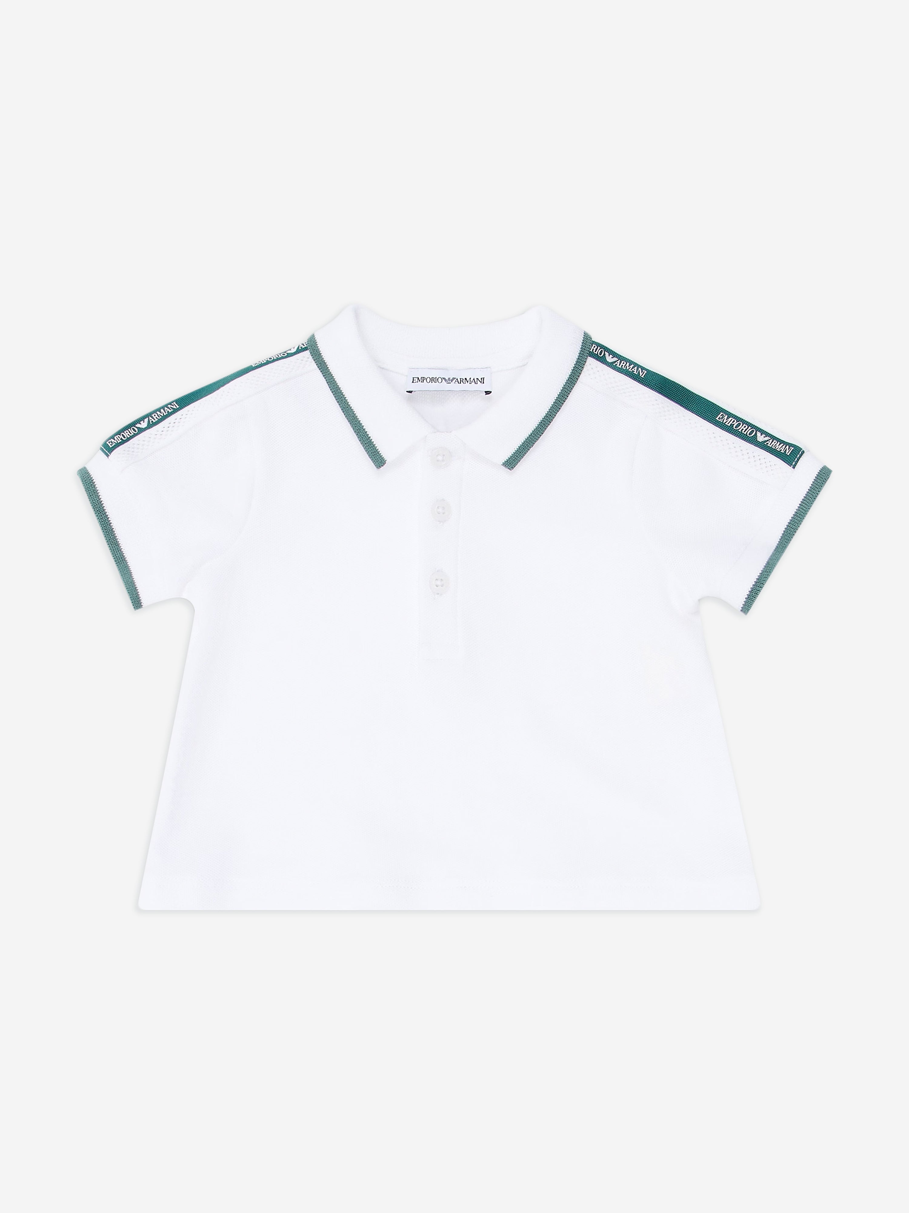 Stylish Green Baby Boys Logo Tape Short Set - Comfortable & Trendy Outfit for Playtime, Daycare & Summer Adventures