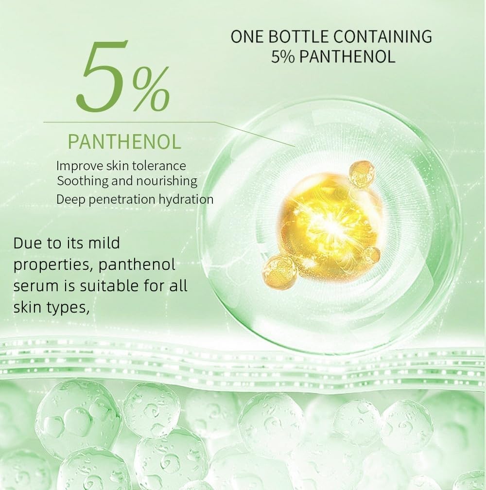 5% Panthenol Serum for Sensitive Skin - Acne Treatment, Redness Relief & Hydrating Moisturizer | Daily Skincare & Barrier Repair | 30ml | Perfect for Post-Procedure Care & Dry Skin Recovery