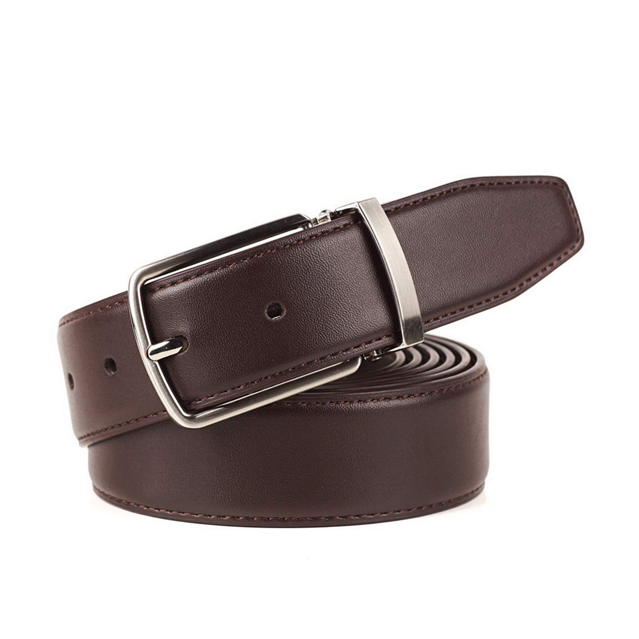 Men's Big & Tall Leather Belt - Adjustable 36