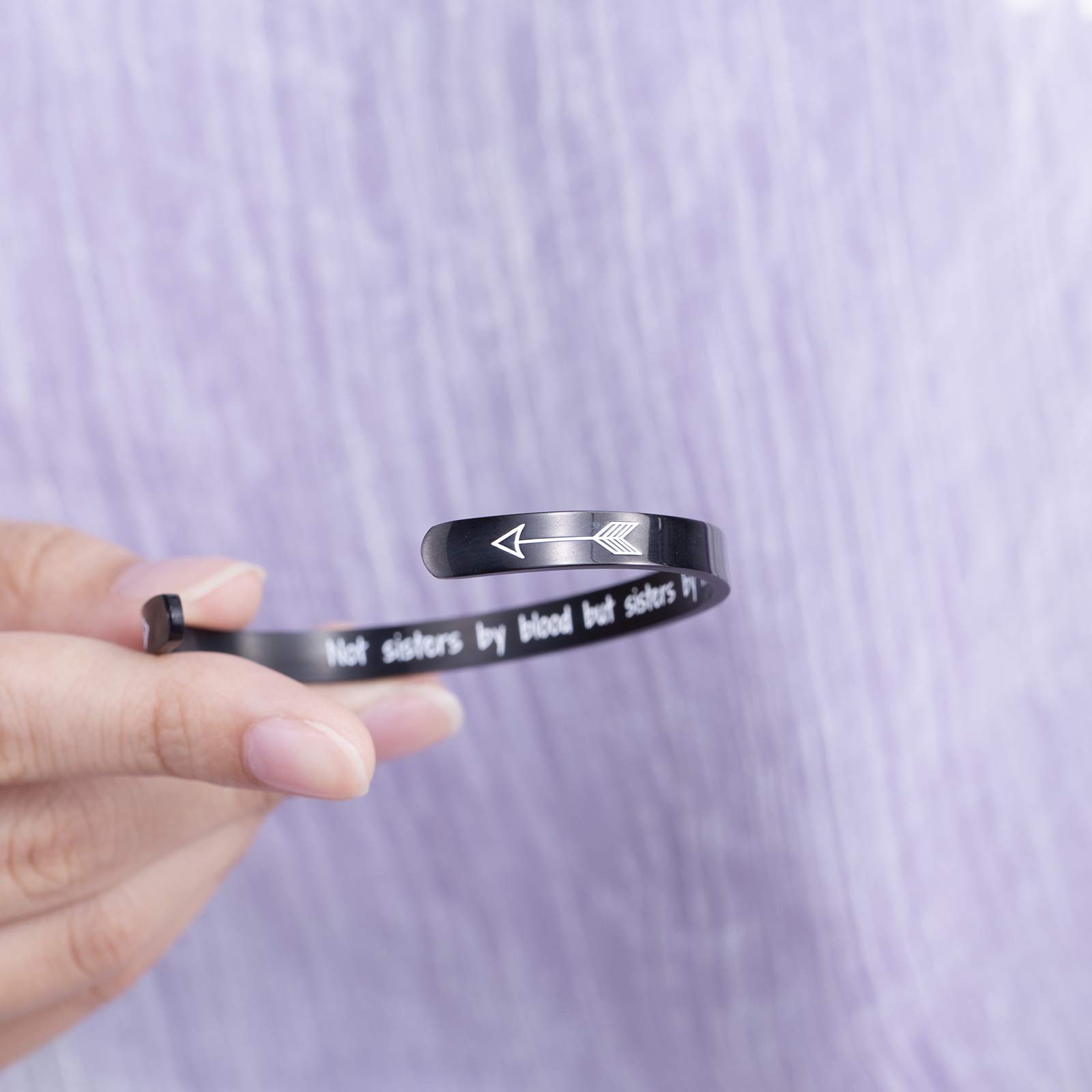 Stainless Steel Sister Bracelet - Best Friendship Jewelry Gift for Women, Best Friend Birthday Present - Perfect for Anniversaries, Graduation, Valentine's Day & Special Occasions
