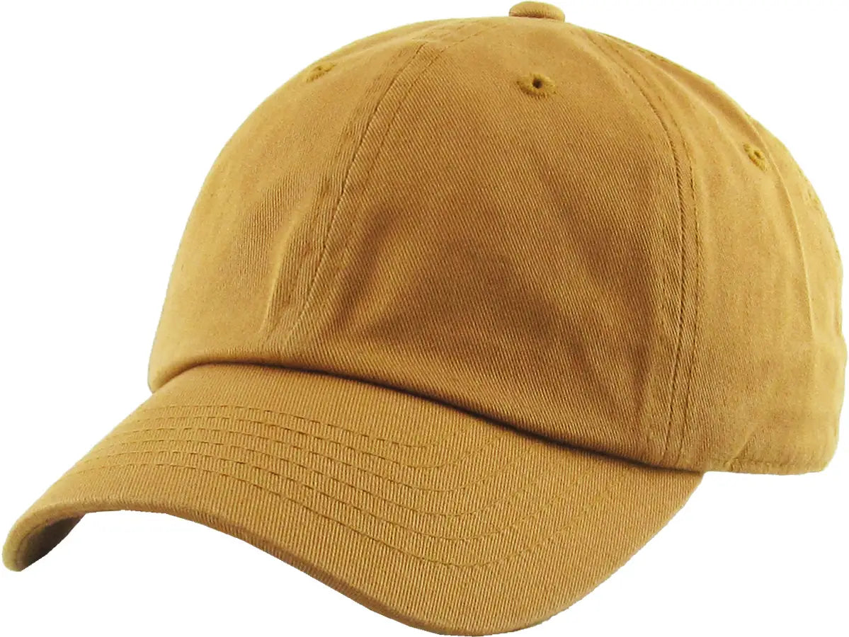 Custom Embroidered Kids Baseball Cap - Adjustable Cotton Mustard Hat for Boys & Girls - Perfect for Sports, Outdoor Play & Fashion Accessories