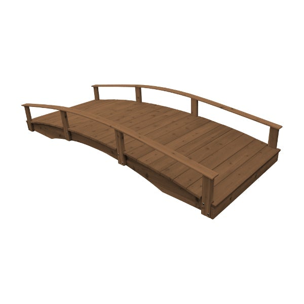 Handcrafted Oriental Garden Bridge - Decorative Asian Wooden Footbridge for Zen Gardens, Ponds & Backyard Landscaping
