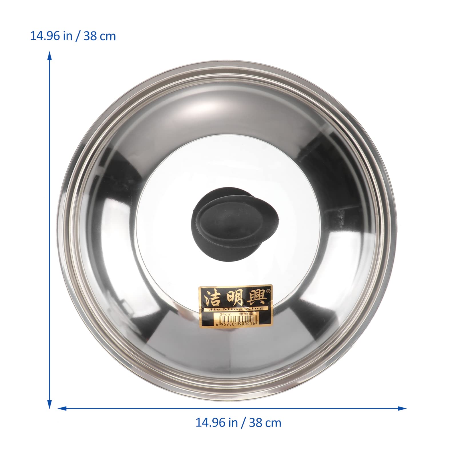 Stainless Steel Pot Cover - Oil Splash Guard for Cooking, Frying & Boiling - Heat-Resistant Kitchen Lid for Safe & Clean Stovetop Use - Perfect for Pans, Skillets & Stock Pots