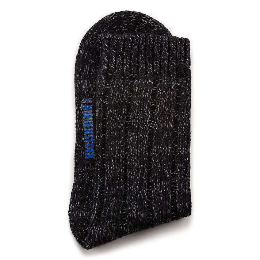 Birkenstock Men's Cotton Twist Socks - Black Comfortable Cotton/Polyamide/Elastane Blend for Casual Wear & Outdoor Activities