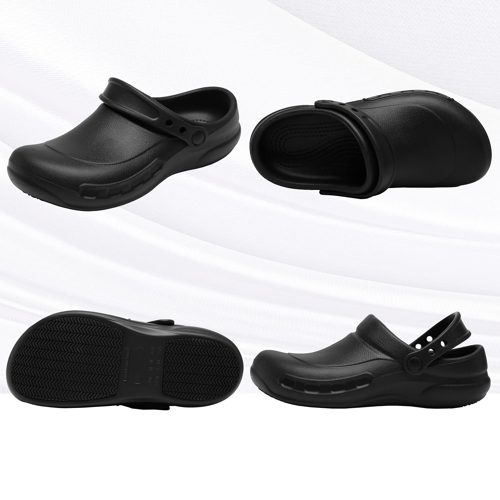 **Slip-Resistant Men's Chef Shoes - Oil & Waterproof Kitchen Clogs for Cooking, Nursing & Food Service - Non-Slip Work Shoes for Restaurant Staff & Healthcare Professionals**